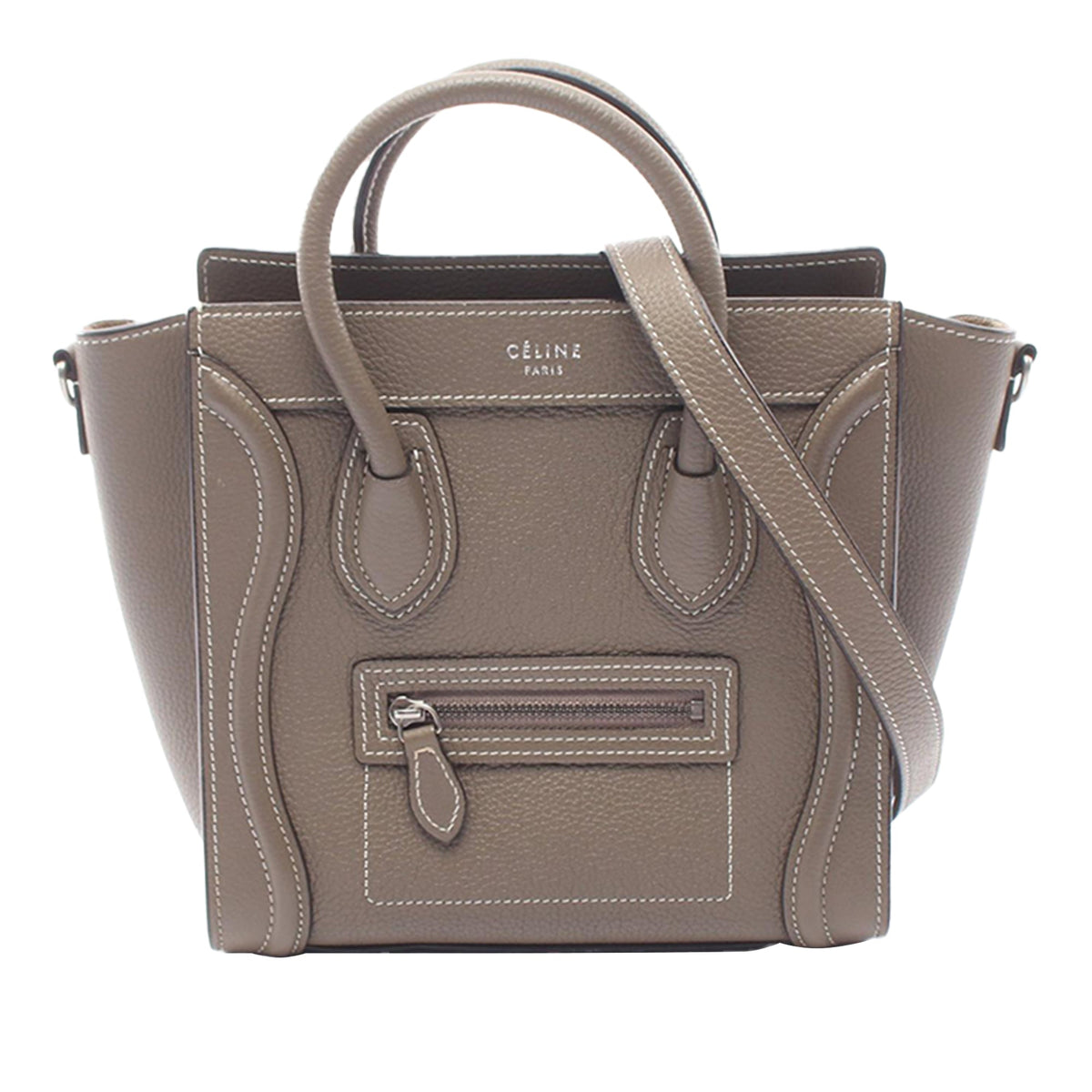 Celine Nano Leather Luggage Tote