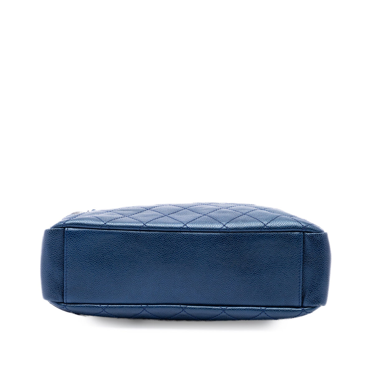 Chanel Medium Quilted Iridescent Caviar Chic Shopping Tote — Blue