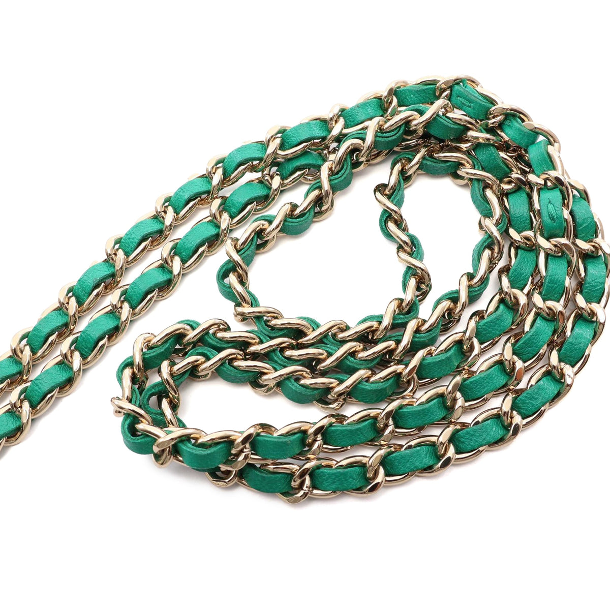 Chanel Quilted Lambskin Trendy CC Wallet on Chain — Green