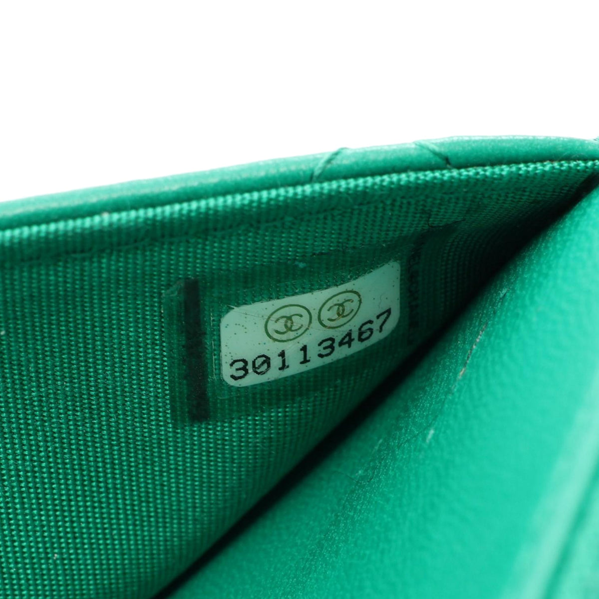 Chanel Quilted Lambskin Trendy CC Wallet on Chain — Green
