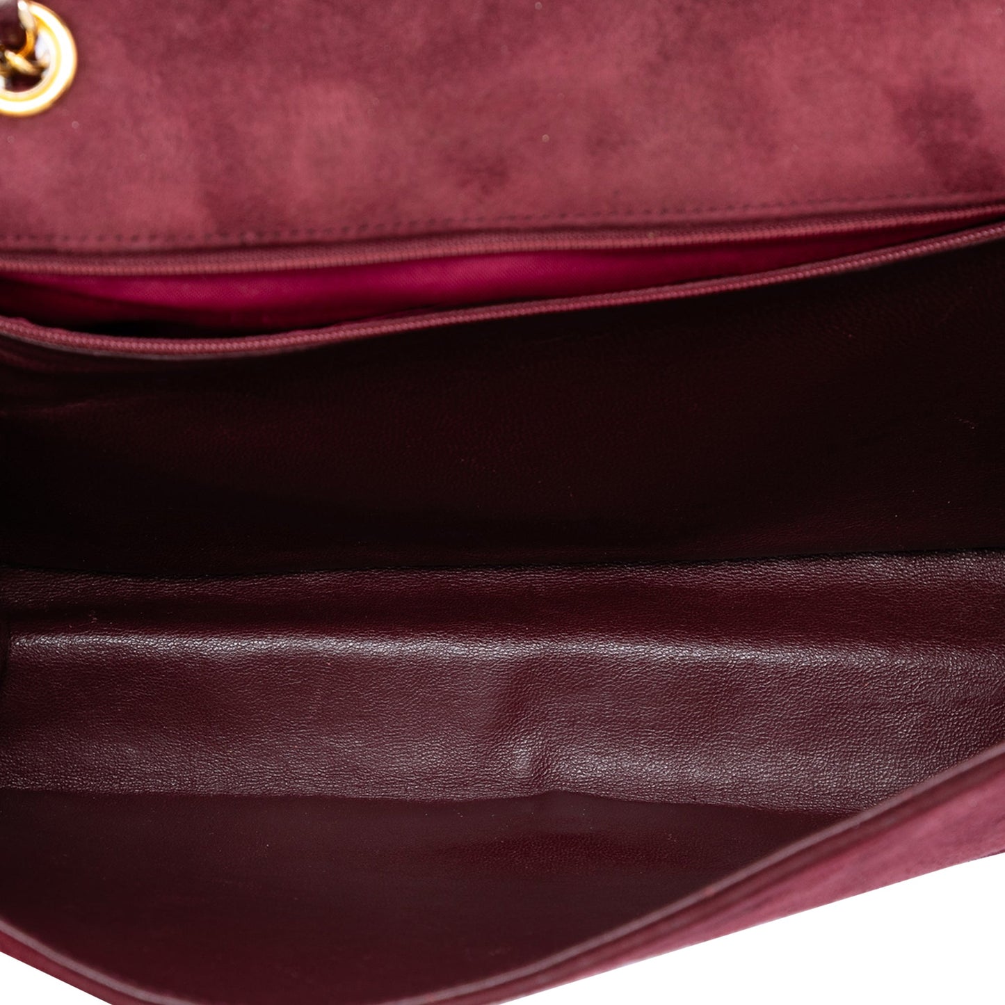 Chanel CC Quilted Suede Diamond Full Flap