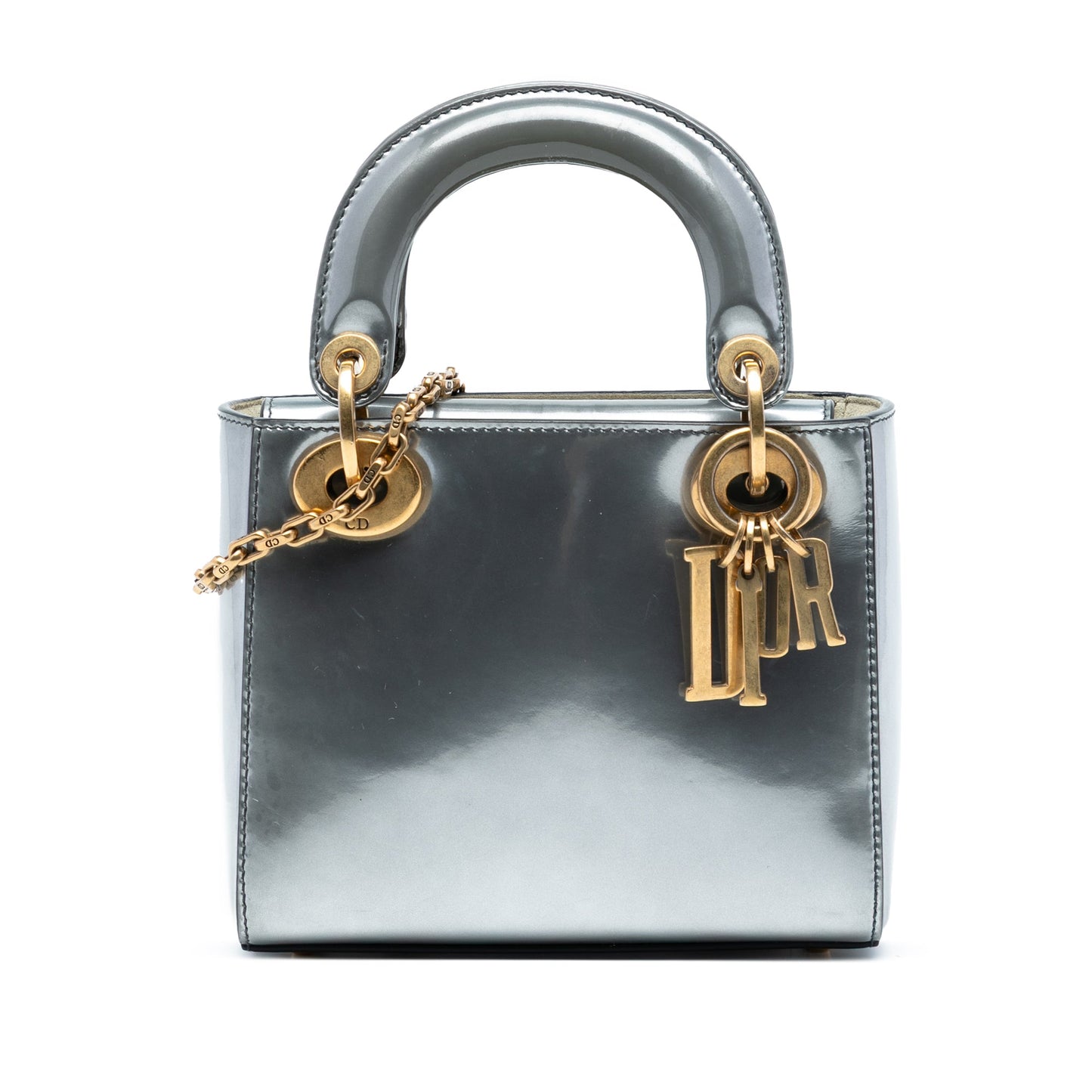 Dior Mini Metallic Patent Lady Dior