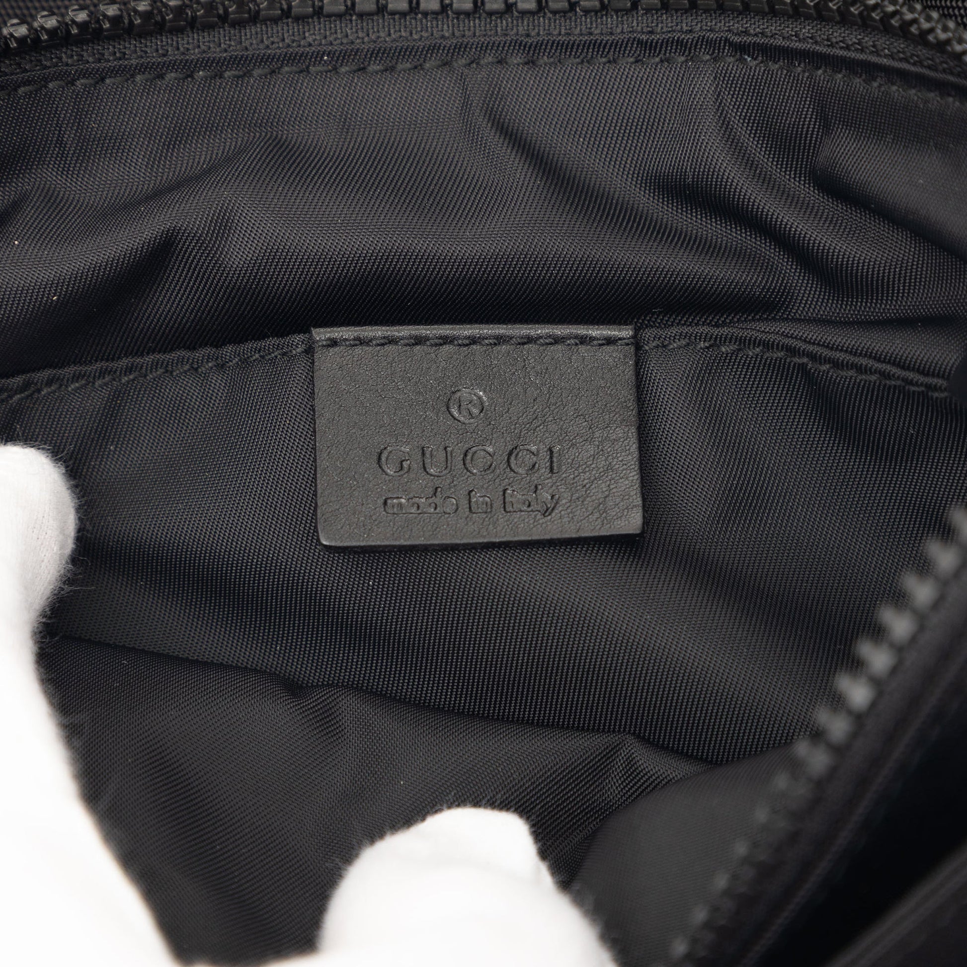 Gucci Nylon Interlocking G Web Belt Bag