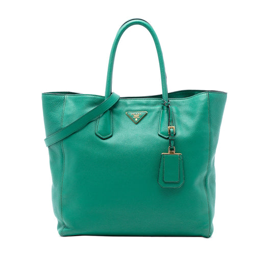 Prada Vitello Daino Open Convertible Tote