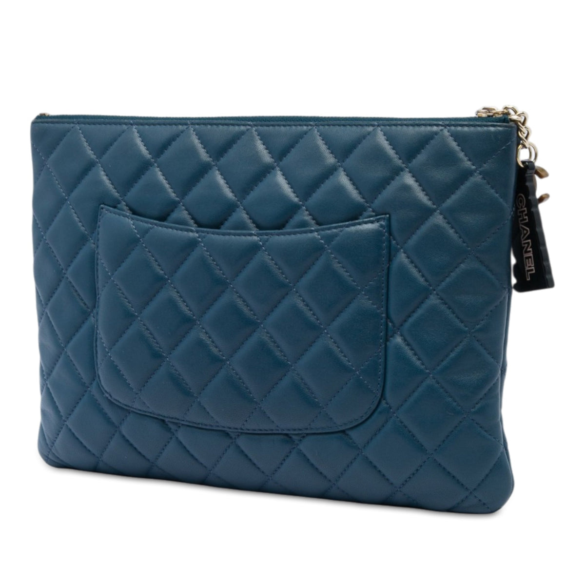 Chanel Medium Quilted Lambskin Cuba La Habana O Case Clutch