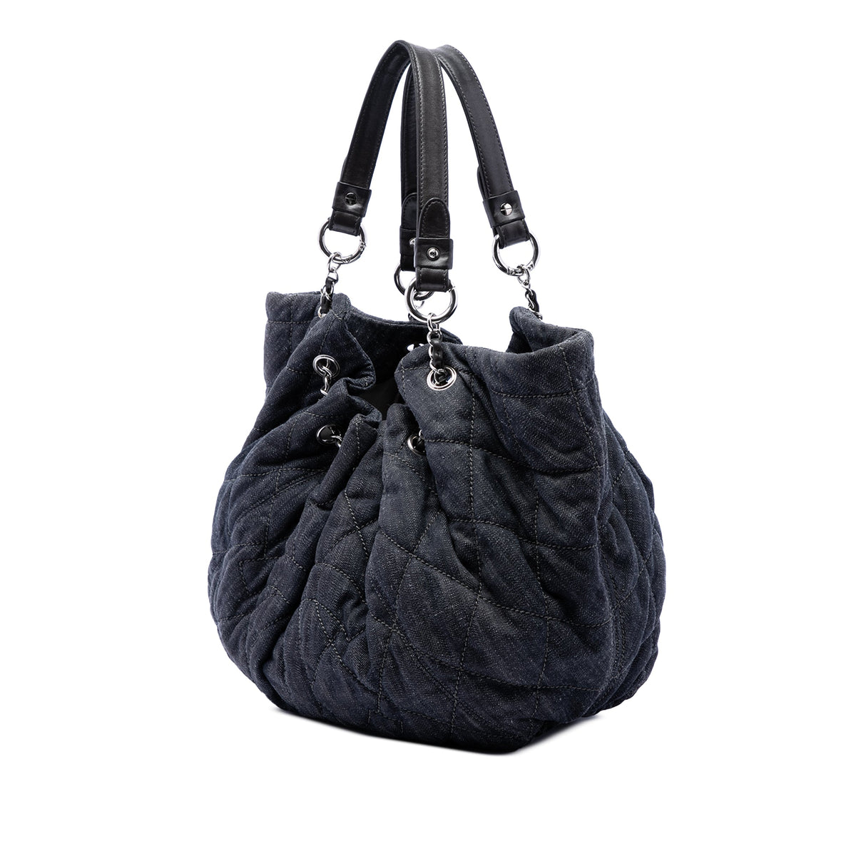 Chanel Large Quilted Denim Stretch Spirit Cabas Tote
