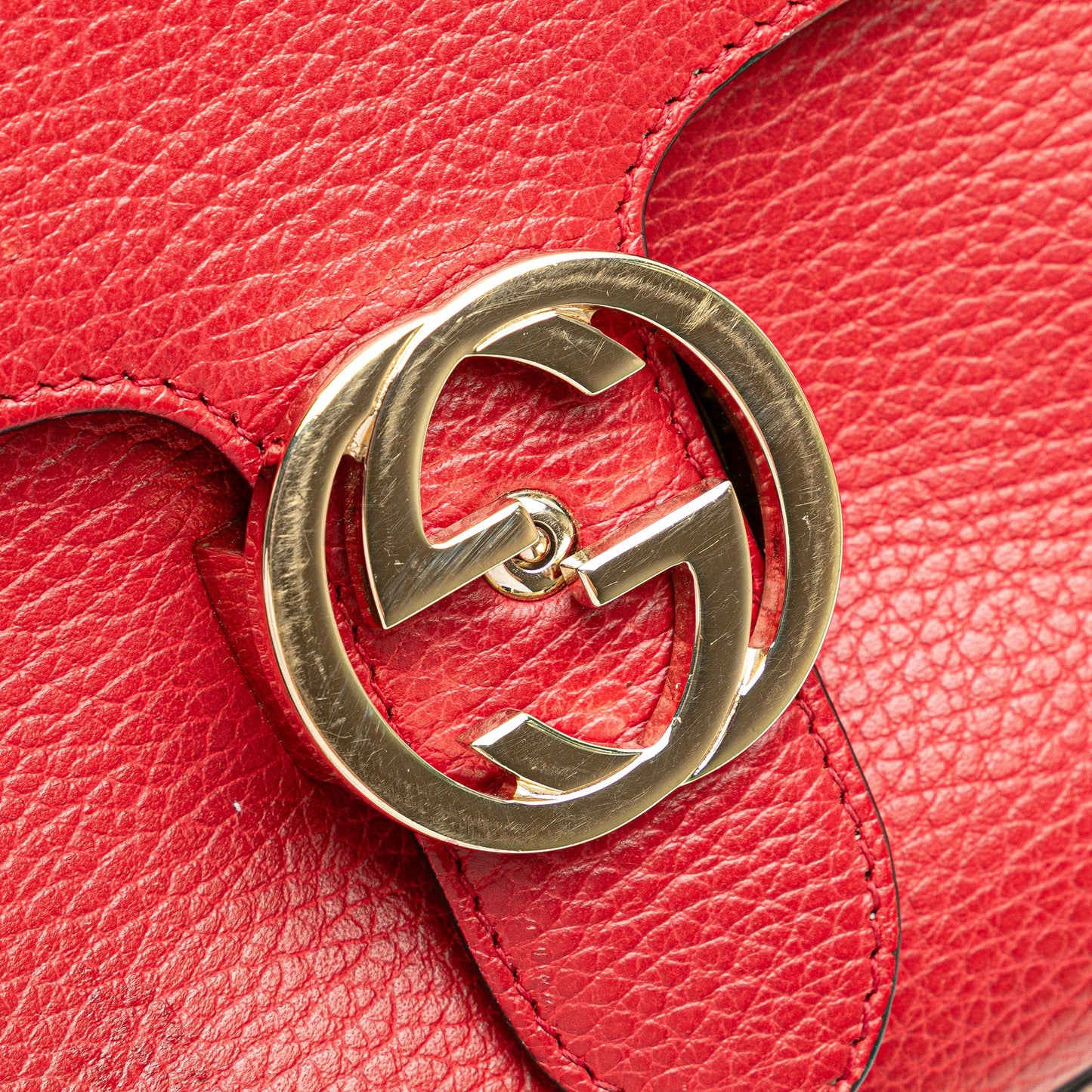 Gucci Small Dollar Calf Interlocking G Satchel