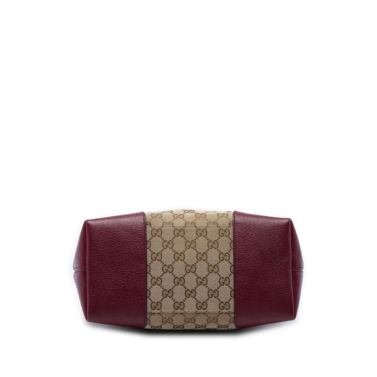 Gucci Medium GG Canvas Bree Fold Over Tote — Beige