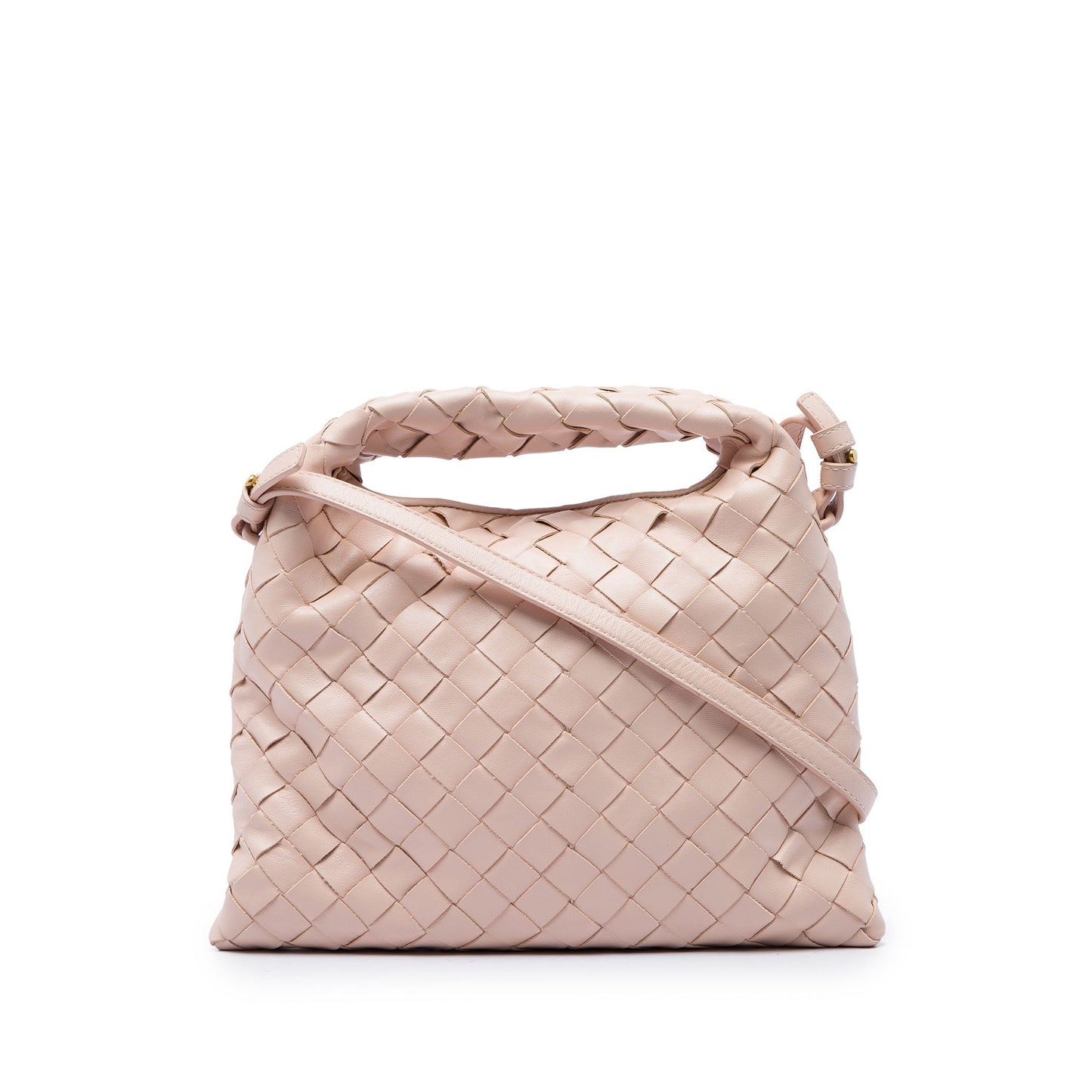Bottega Veneta Mini Nappa Intrecciato Hop Satchel