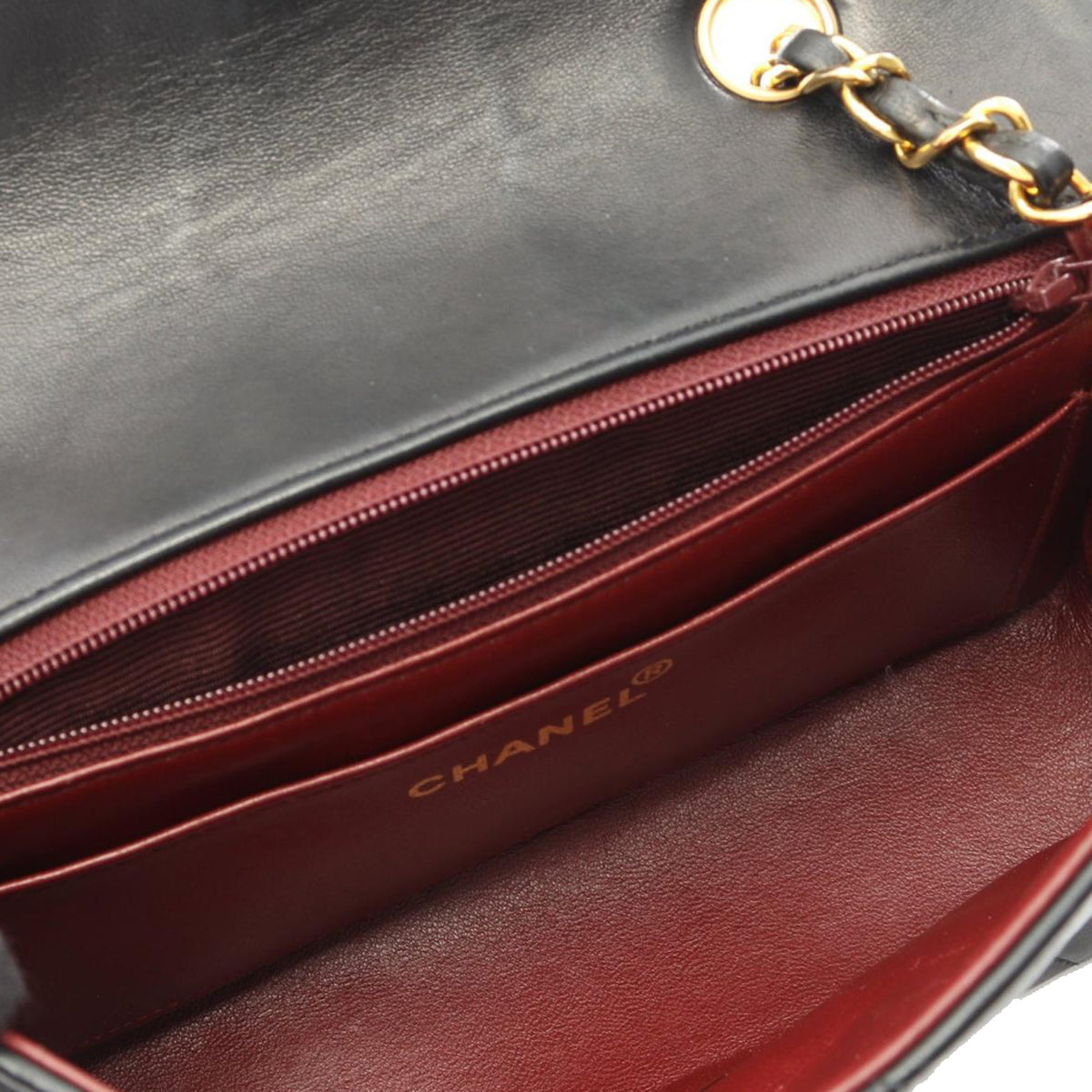 Chanel Small Lambskin Diana Flap