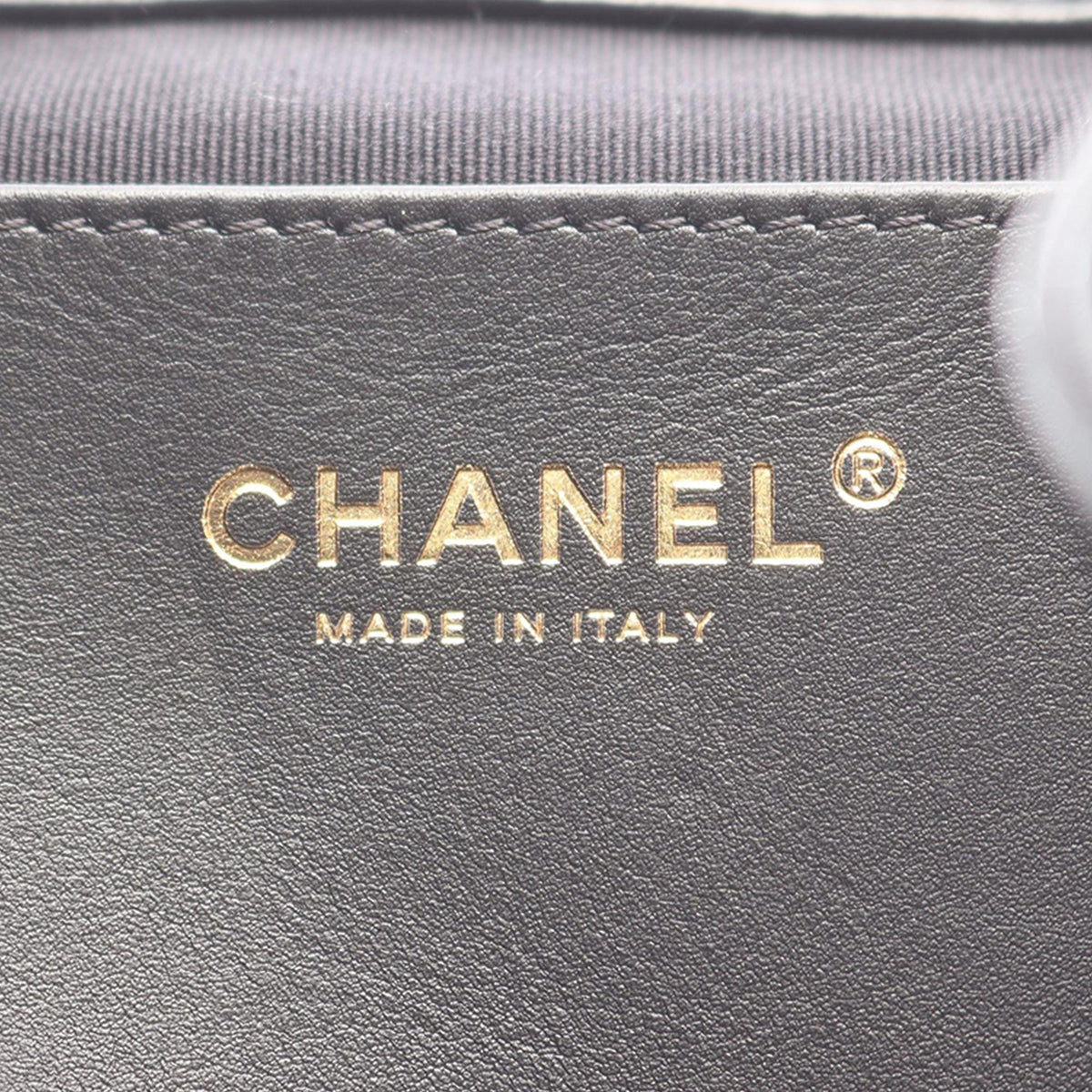 Chanel CC Quilted Lambskin Backpack — Black