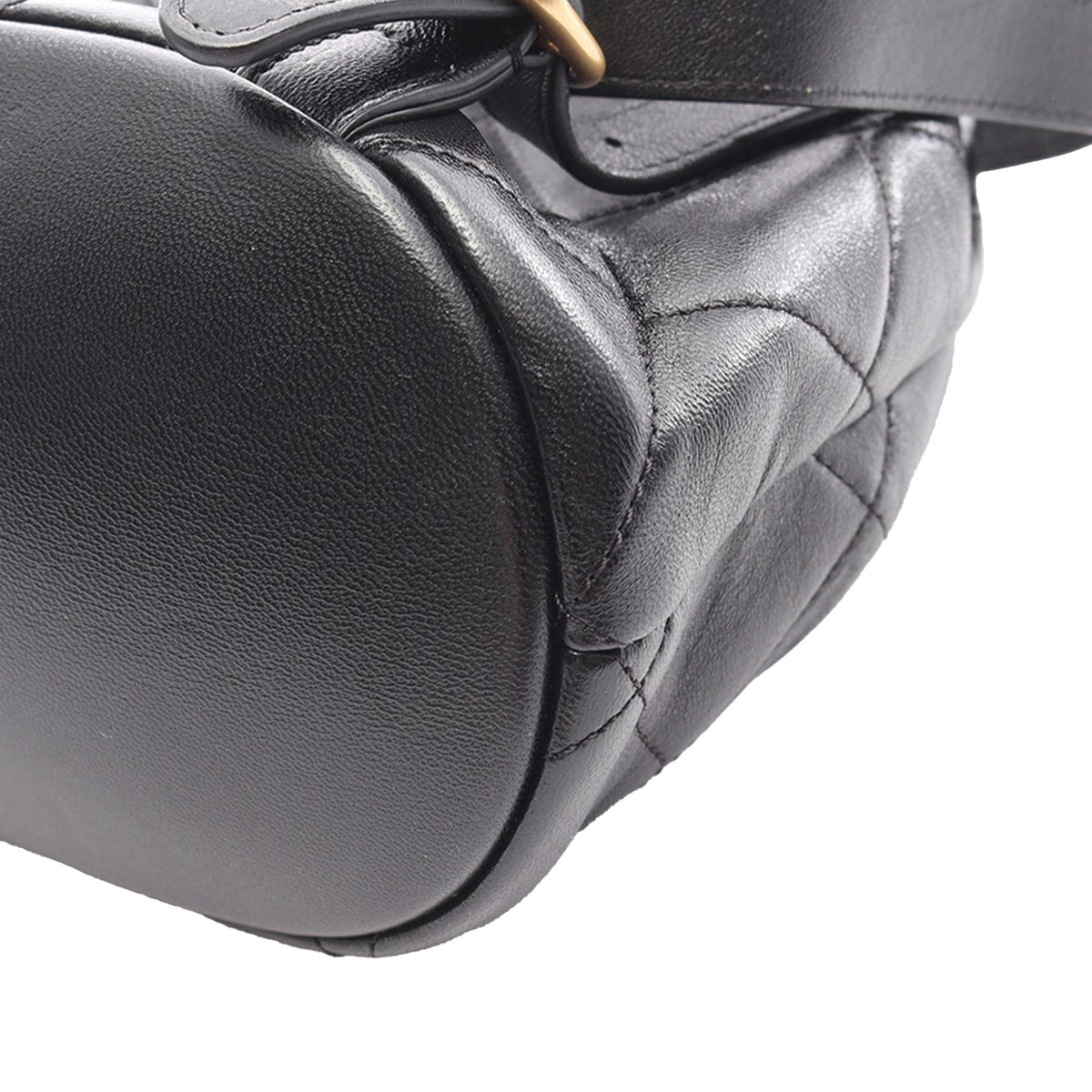 Chanel CC Quilted Lambskin Backpack — Black