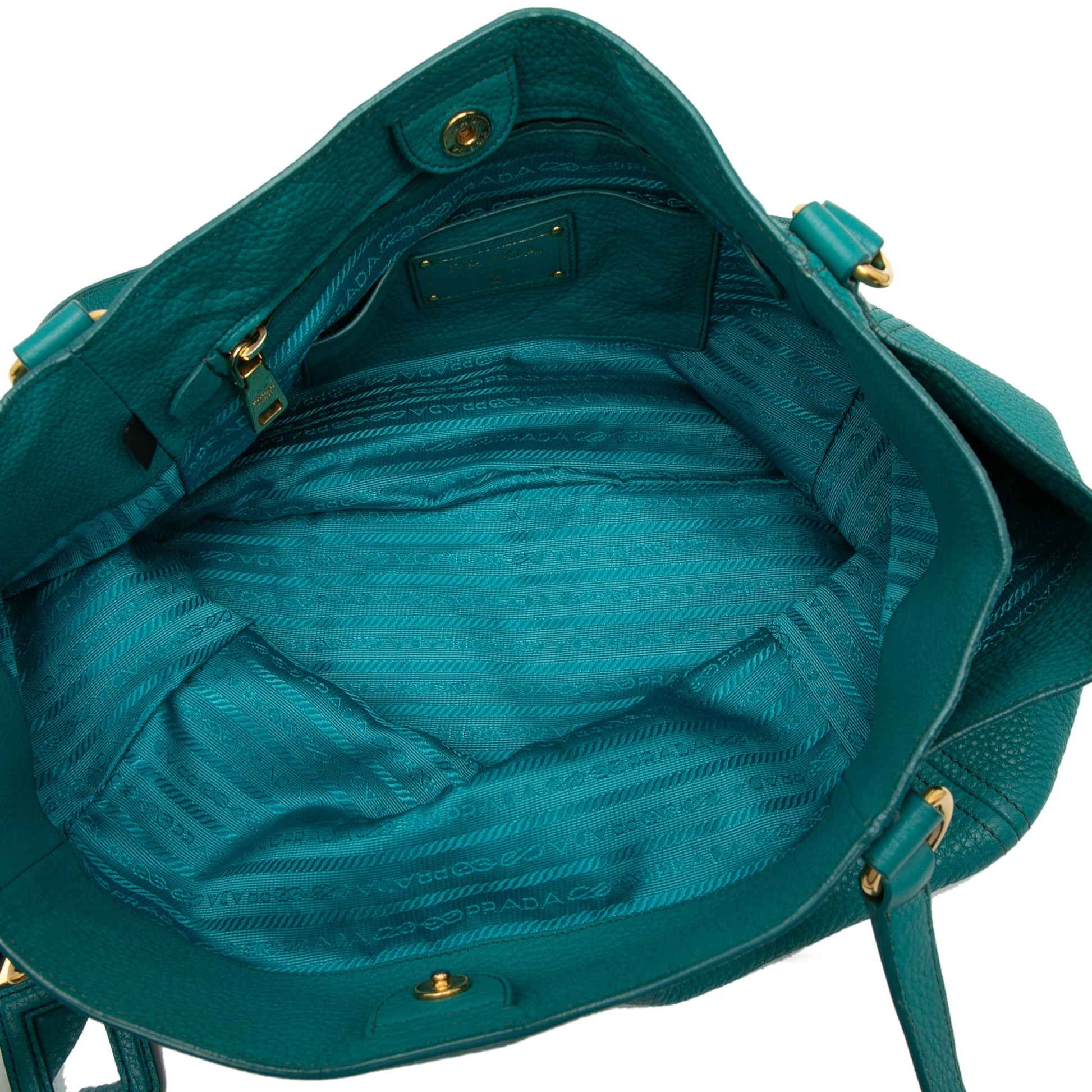 Prada Vitello Daino Side Pocket Tote