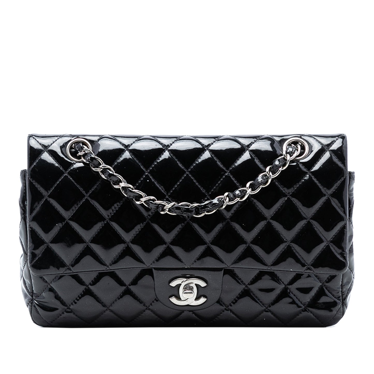 Chanel Medium Classic Patent Double Flap