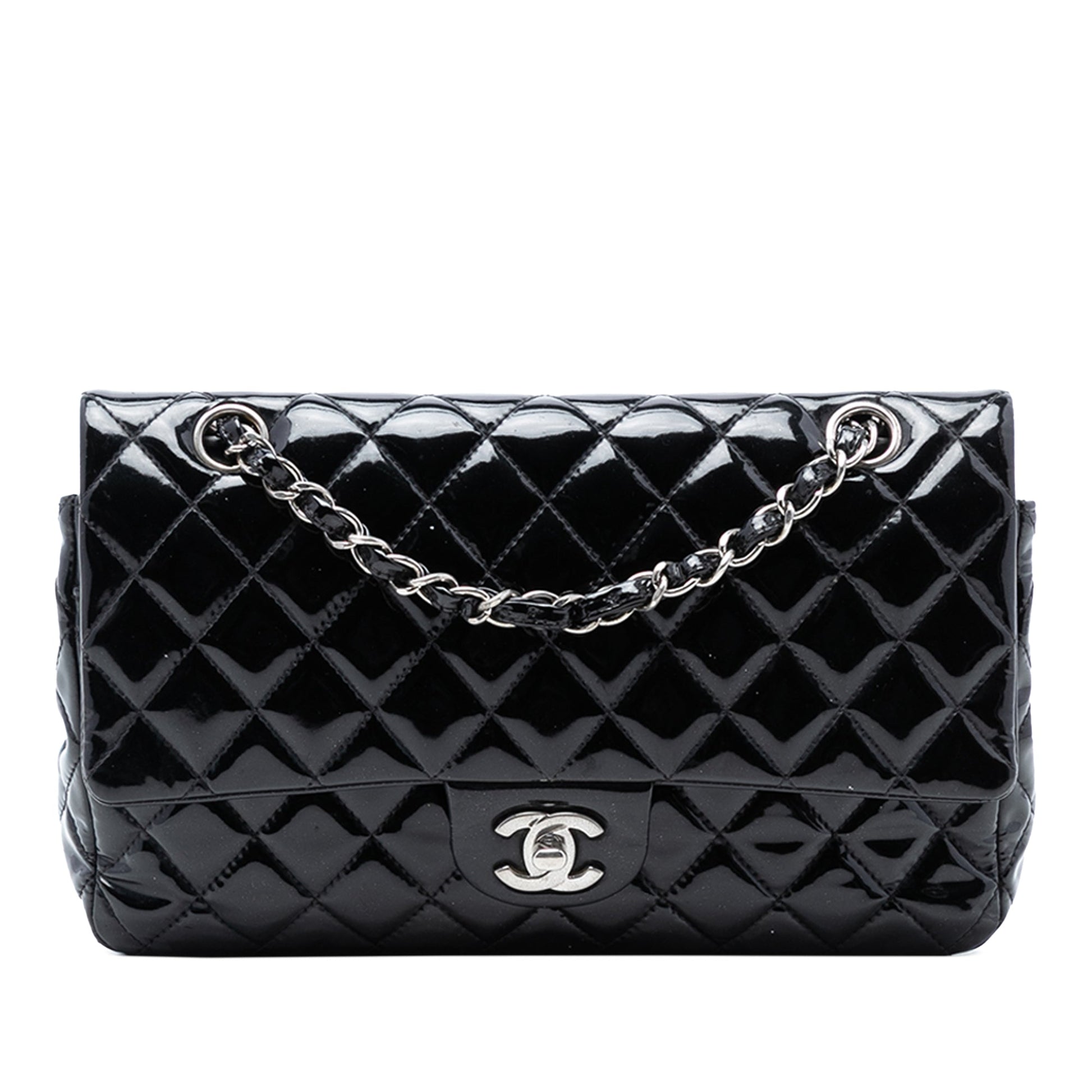 Chanel Medium Classic Patent Double Flap