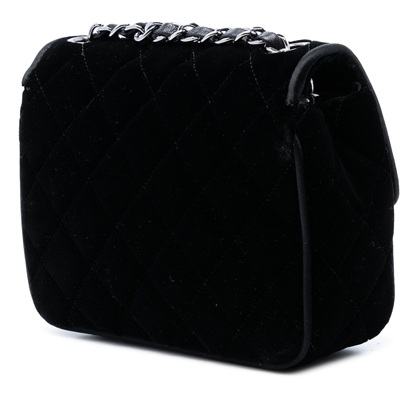 Chanel Mini Square Classic Velvet Single Flap