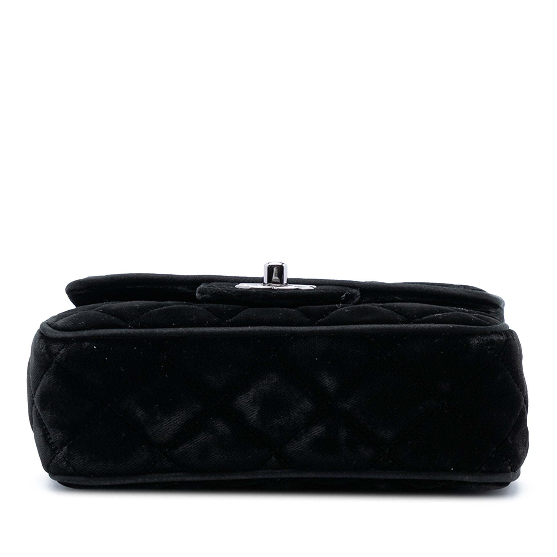 Chanel Mini Square Classic Velvet Single Flap