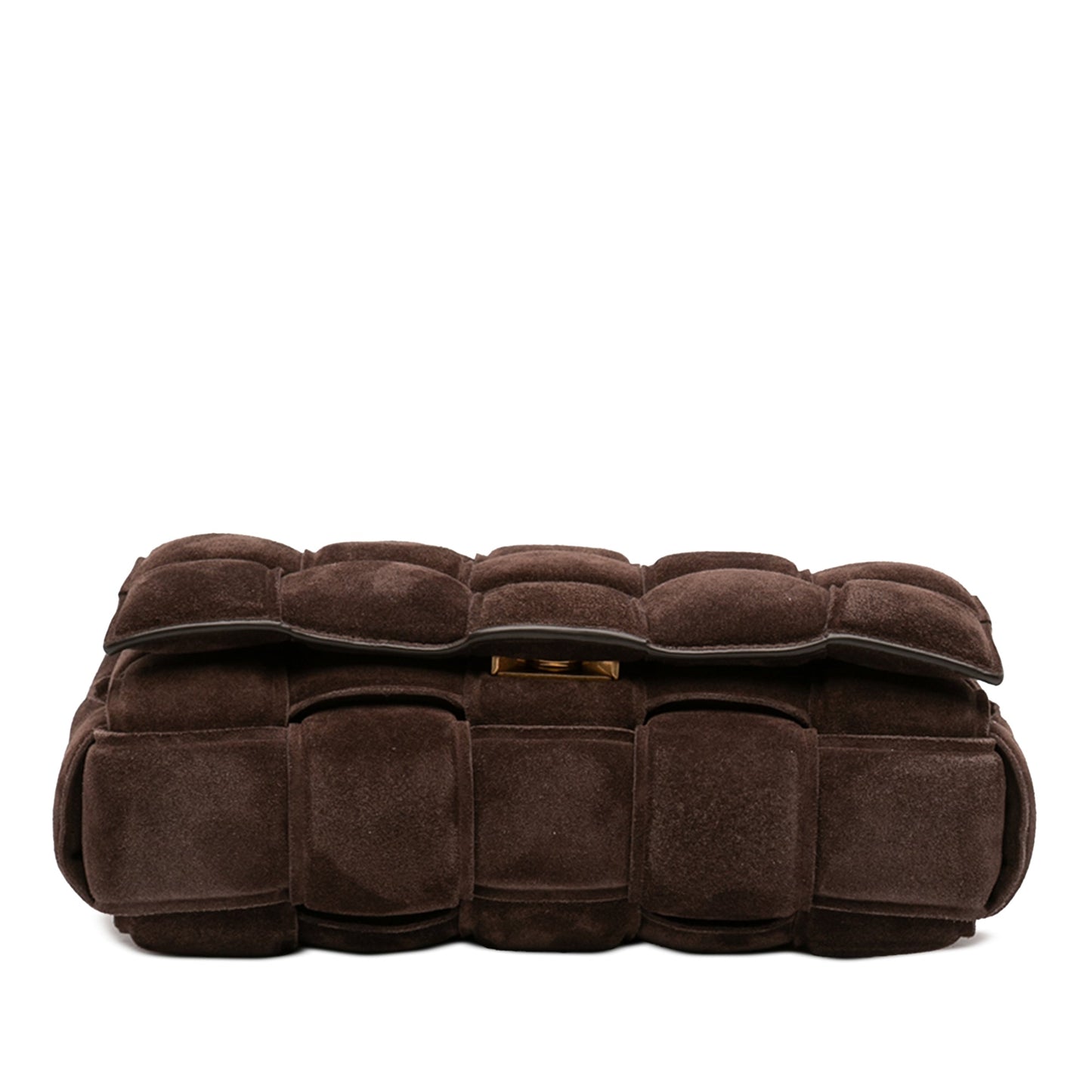 Bottega Veneta Suede Intrecciato Padded Chain Cassette Satchel