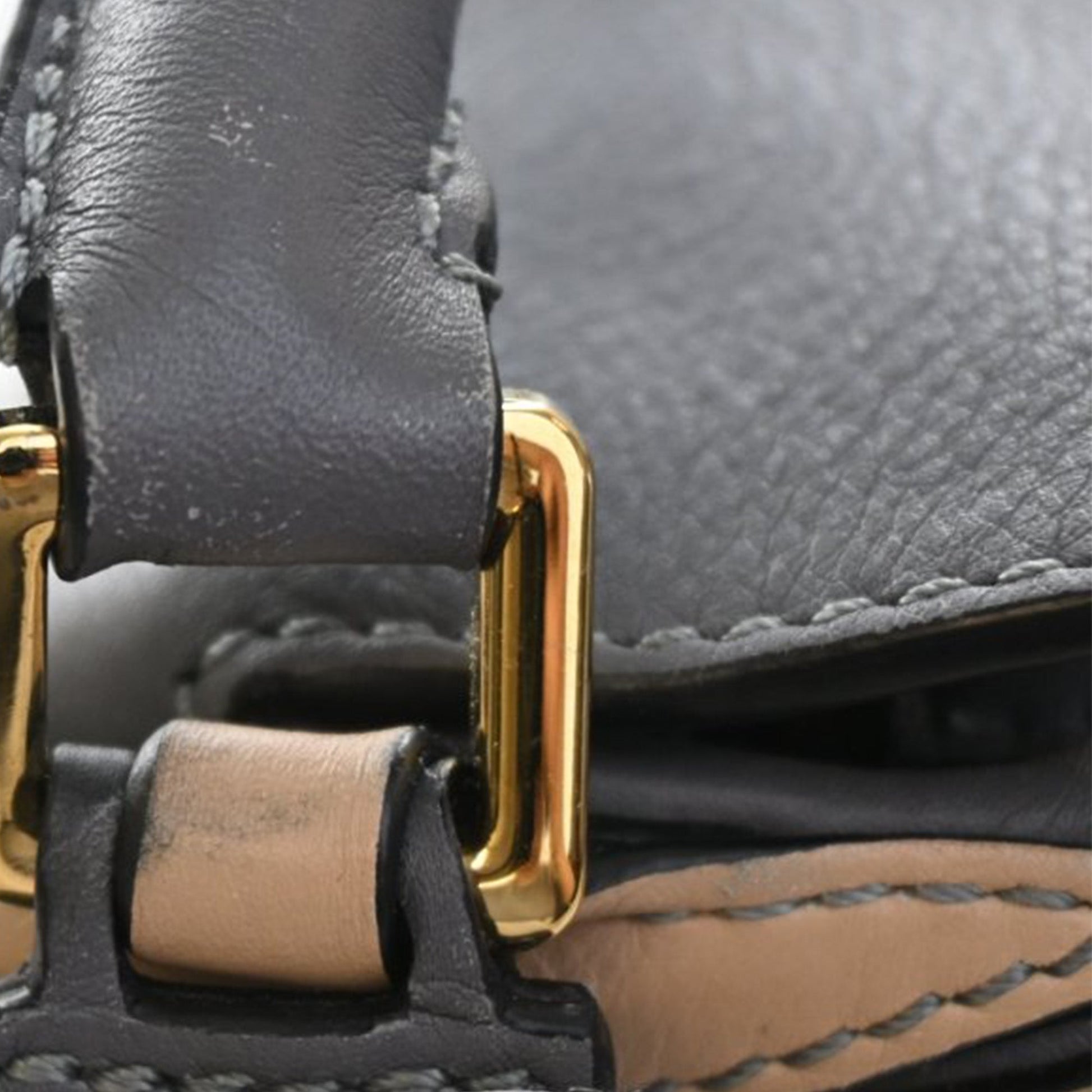 Mini Tricolor Calfskin Puzzle Satchel