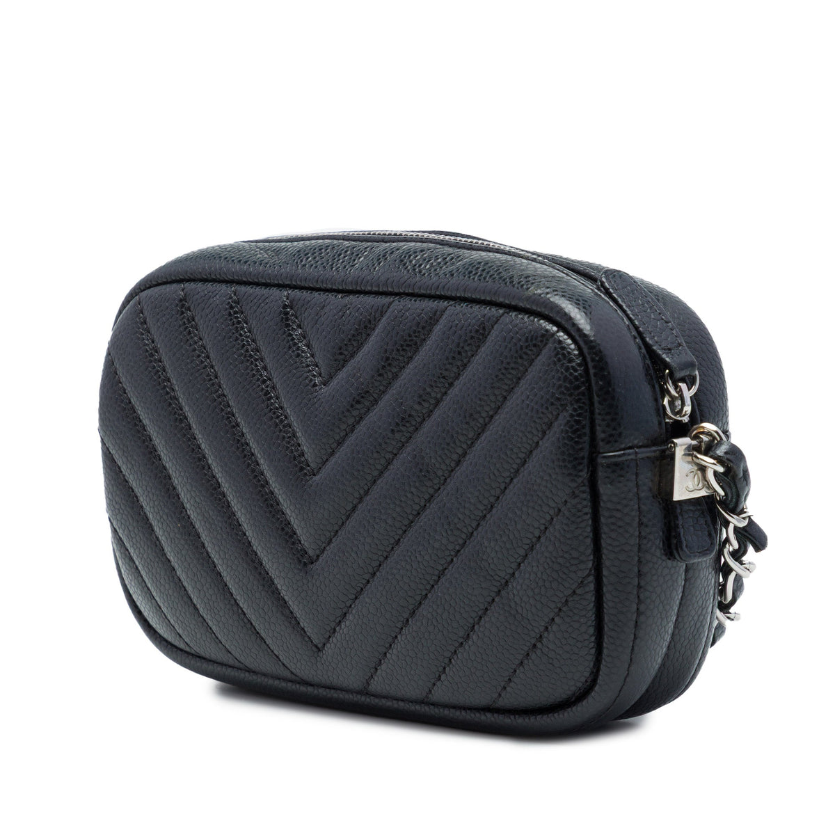 Chanel CC Chevron Caviar Camera Bag