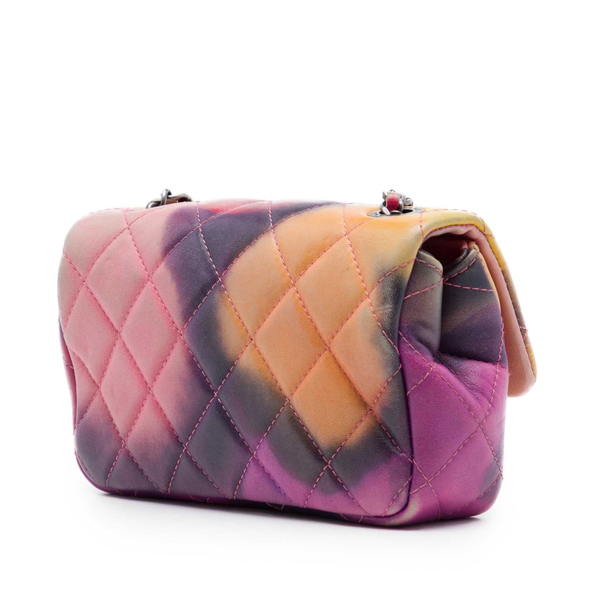 Chanel Extra Mini Quilted Lambskin Flower Power Single Flap