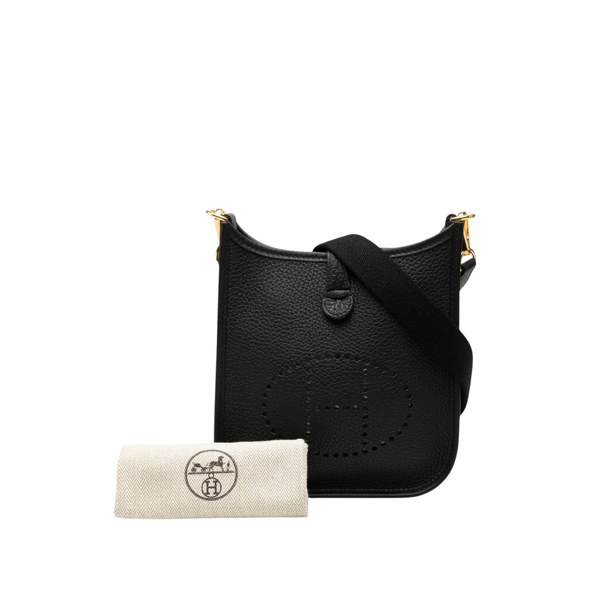 Hermès Clemence Evelyne I 16 Amazone — Black