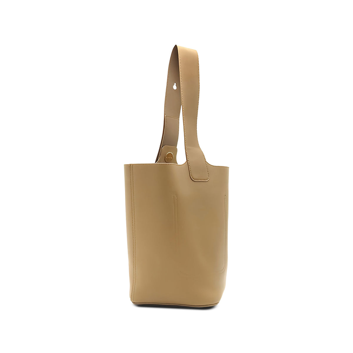 LOEWE Medium Smooth Calfskin Pebble Bucket Bag — Brown