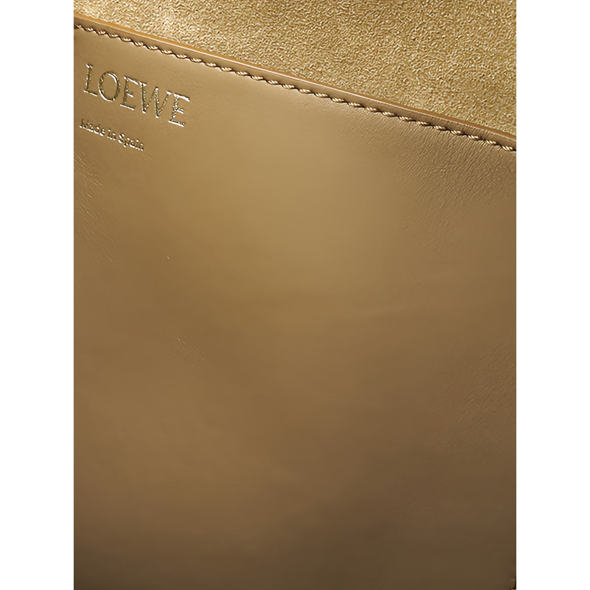 LOEWE Medium Smooth Calfskin Pebble Bucket Bag — Brown