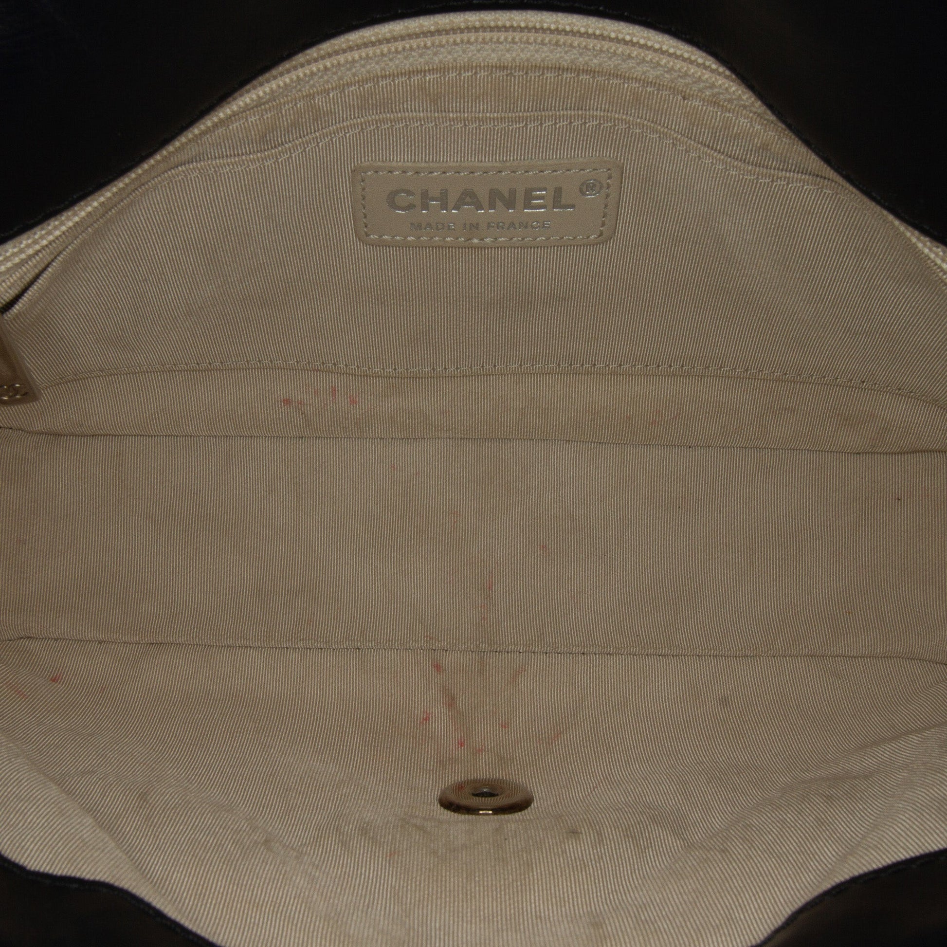 Chanel CC Quilted Perforated Lambskin Single Flap