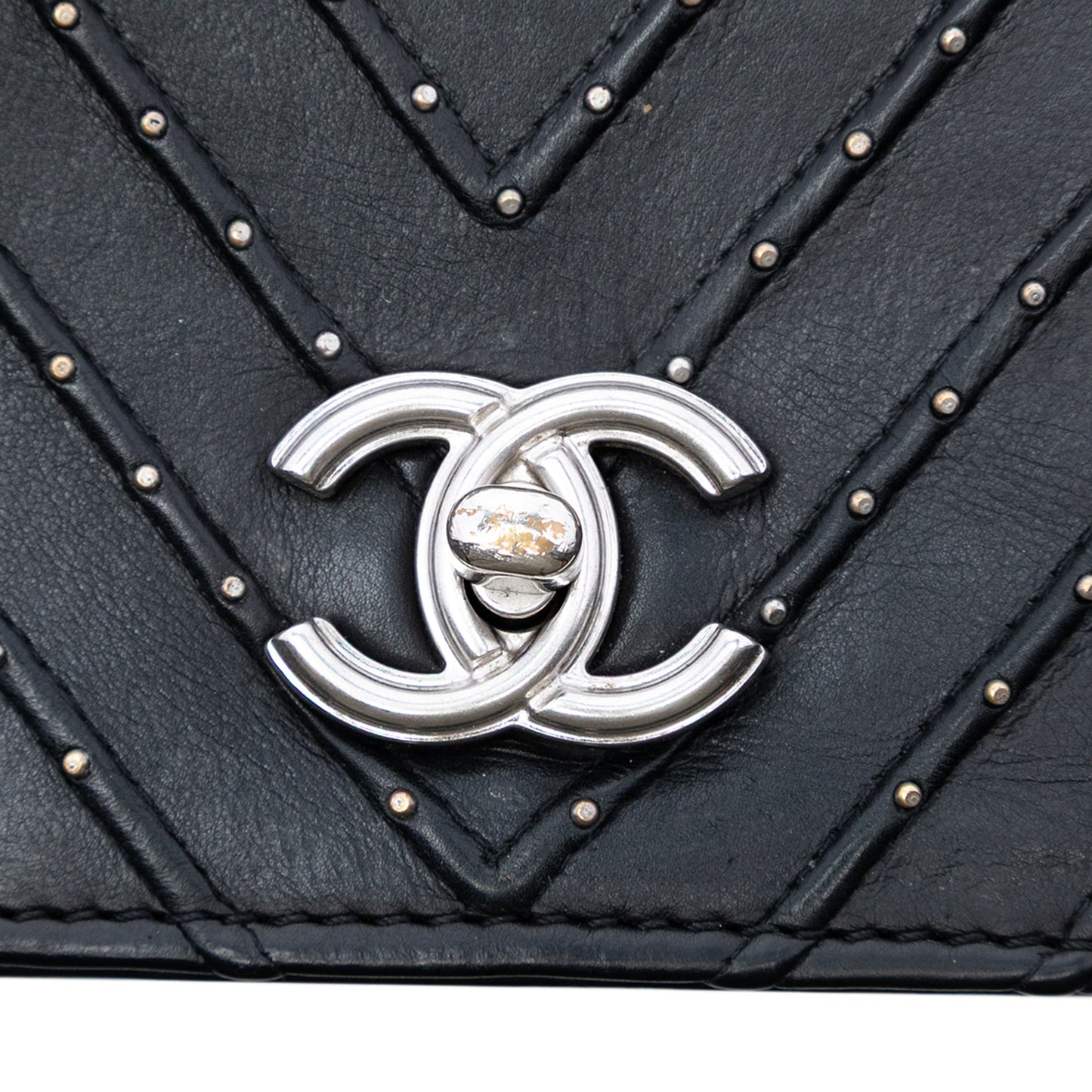 Chanel Chevron Lambskin Stud Wars Flap