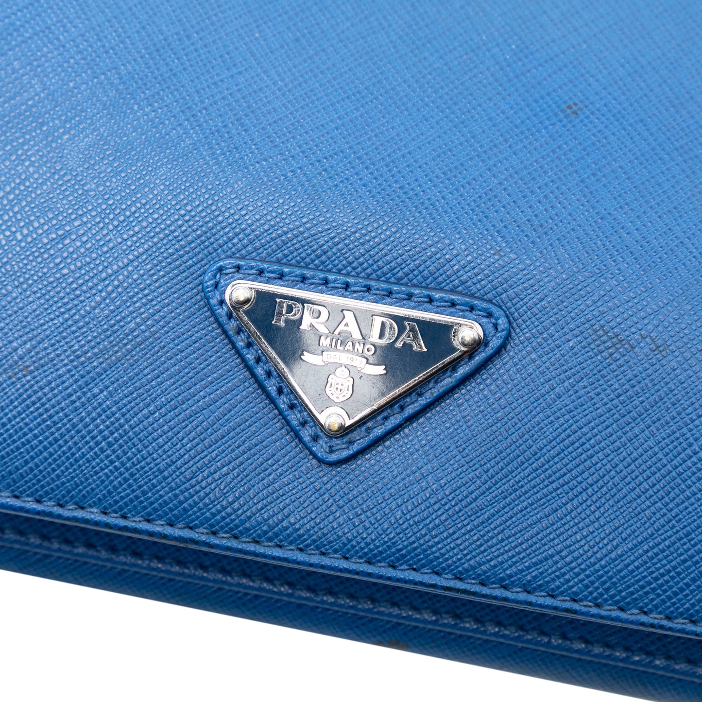 Prada Saffiano Cuir Travel Front Zip Pocket Briefcase