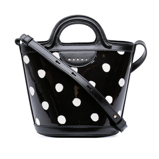Marni Patent Polka Dot Tropicalia Satchel