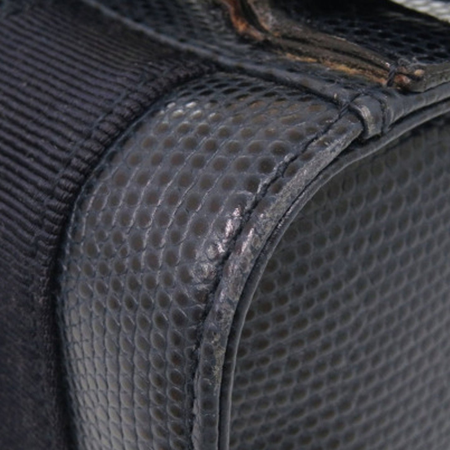 Ferragamo Lizard Embossed Leather Vara Bow Drawstring Backpack