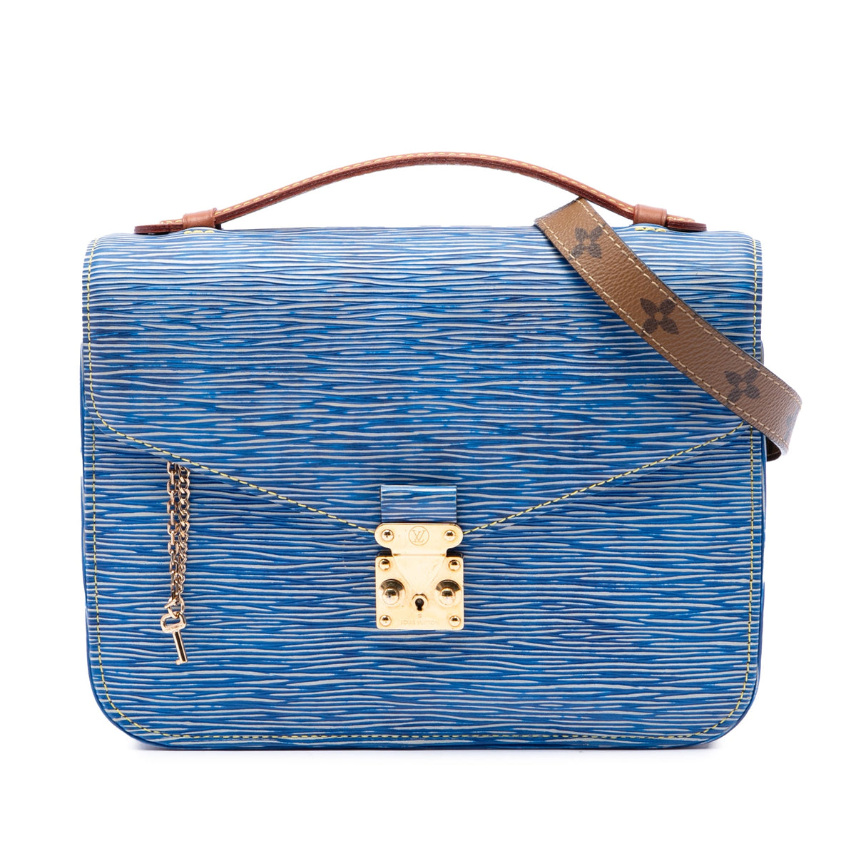 Louis Vuitton Epi Denim and Reverse Monogram Pochette Metis
