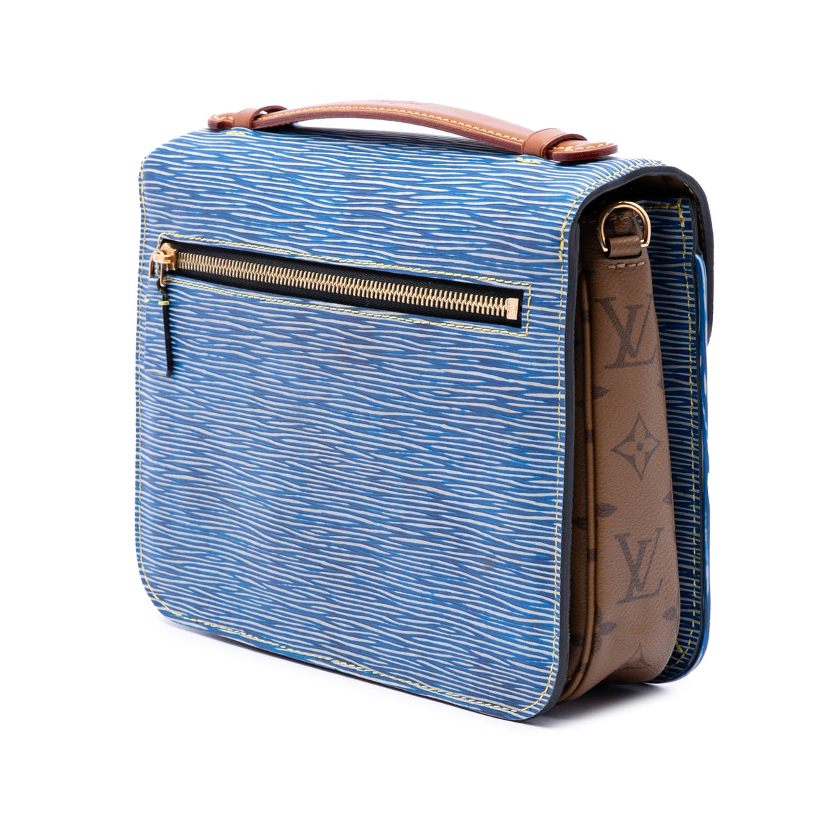 Louis Vuitton Epi Denim and Reverse Monogram Pochette Metis