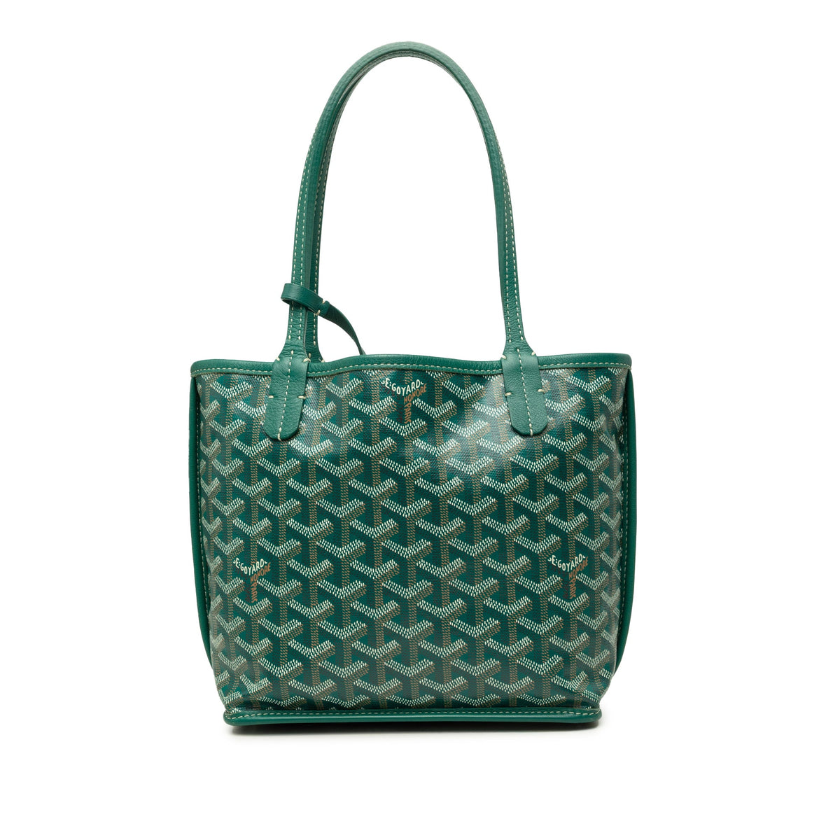 Goyard Mini Goyardine Reversible Anjou — Green