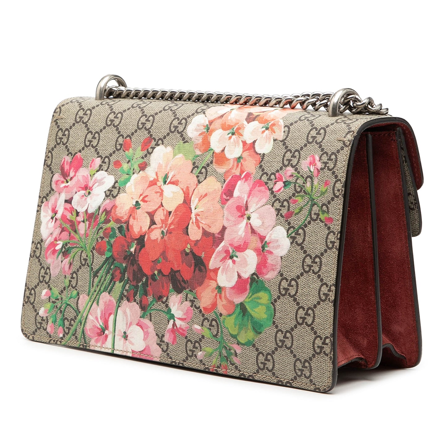 Gucci Small GG Supreme Blooms Dionysus Shoulder Bag