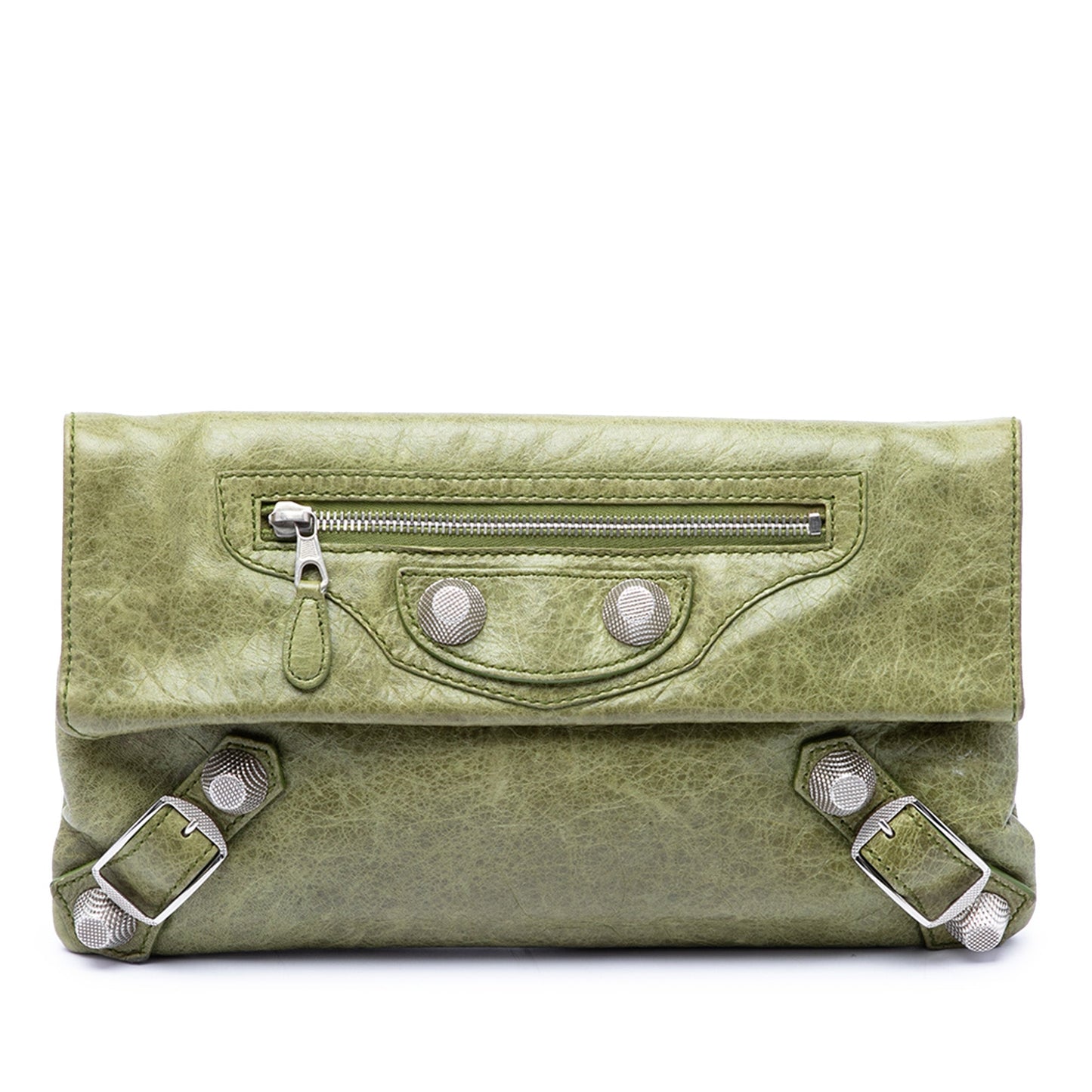 Balenciaga Lambskin Motocross Giant 21 Envelope Clutch