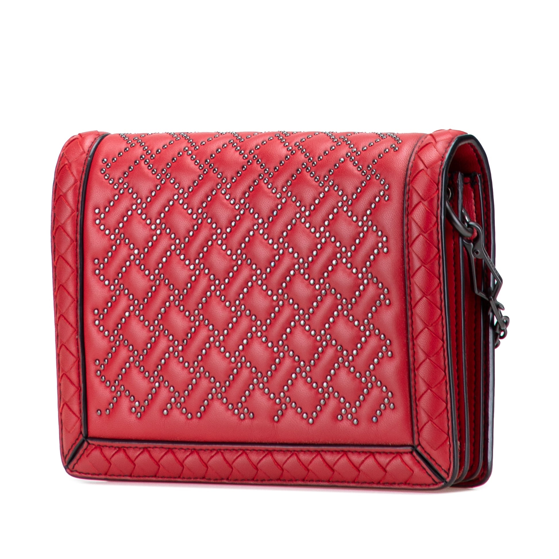 Bottega Veneta Nappa Intrecciato Microstud Montebello Crossbody