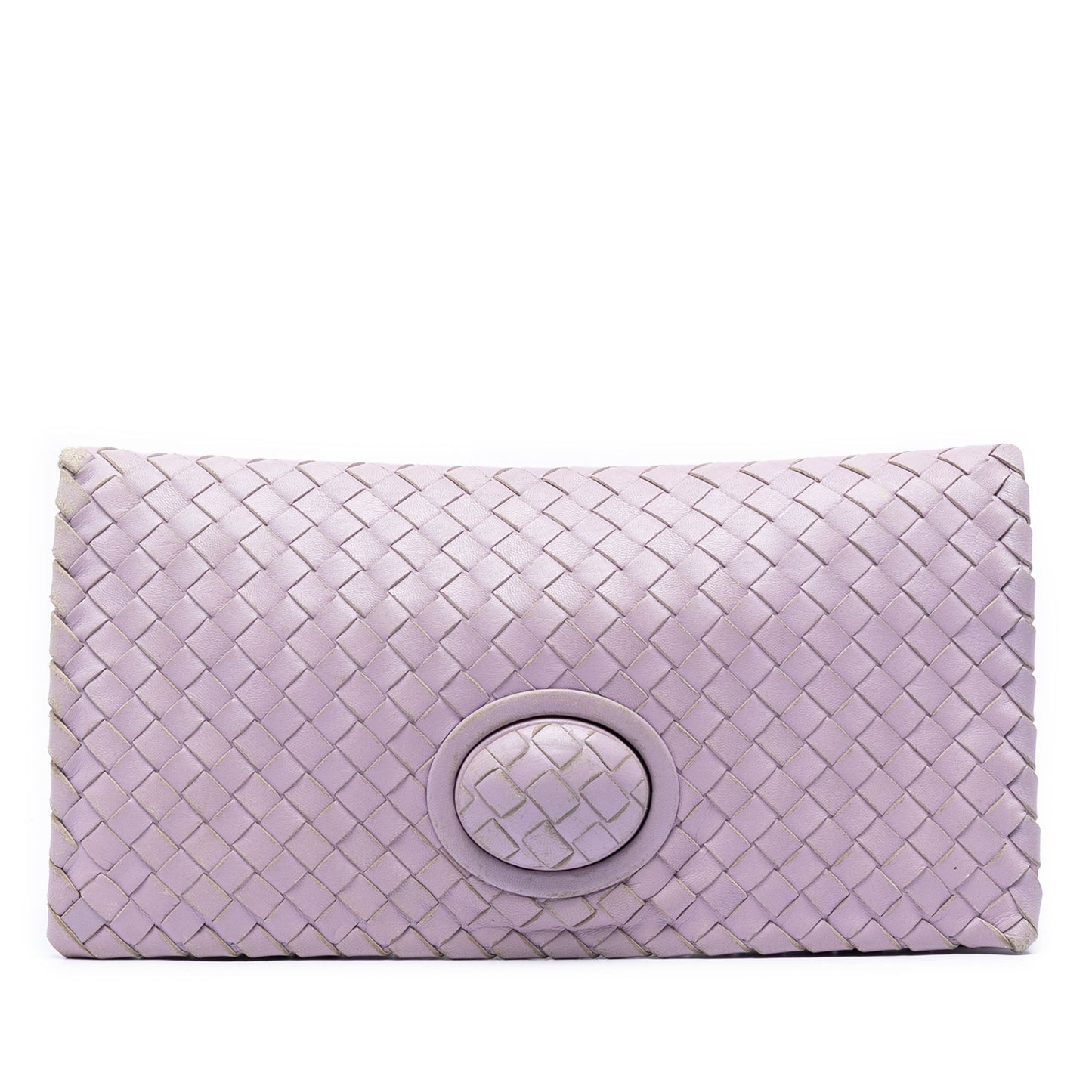 Bottega Veneta Nappa Intrecciato Turn Lock Clutch