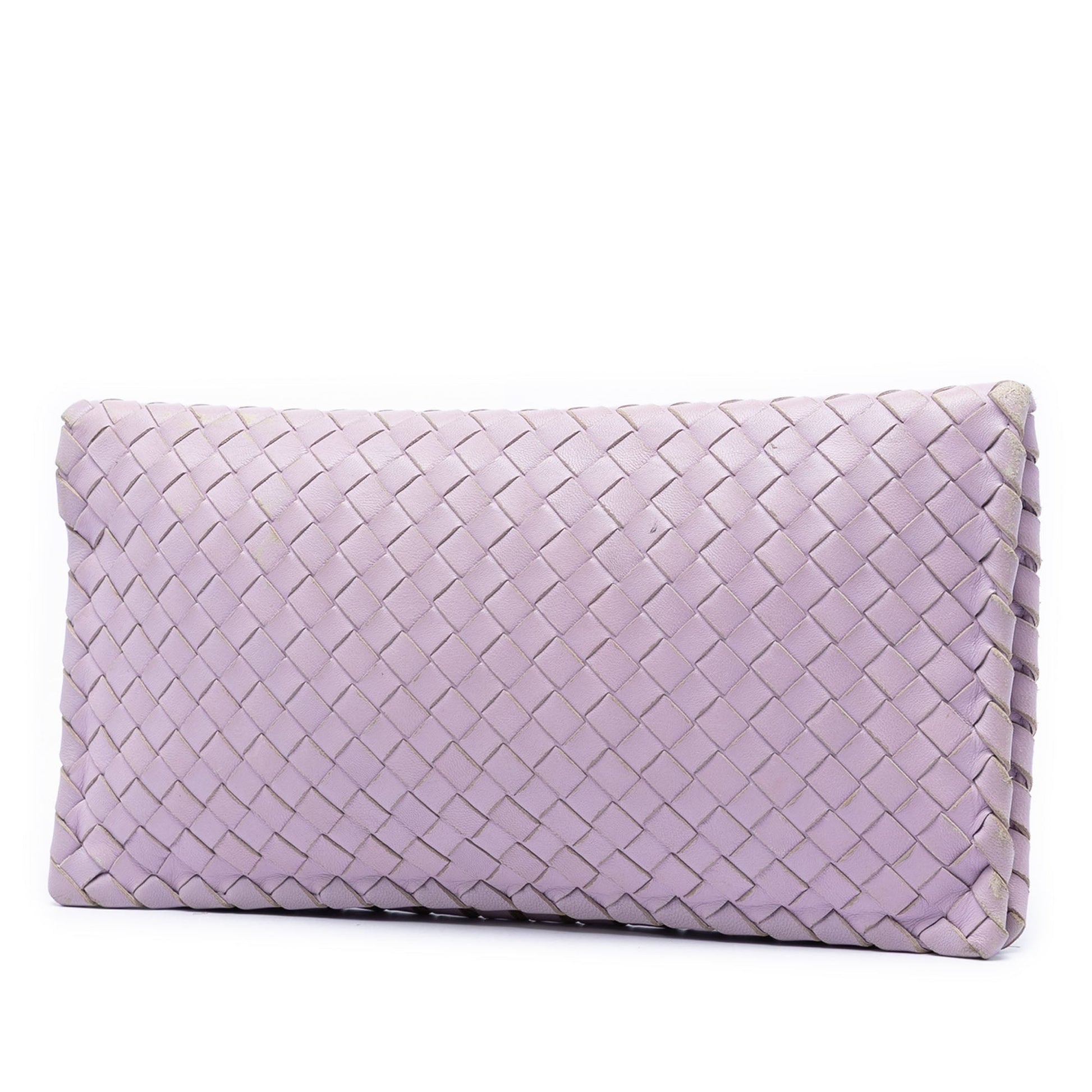 Bottega Veneta Nappa Intrecciato Turn Lock Clutch