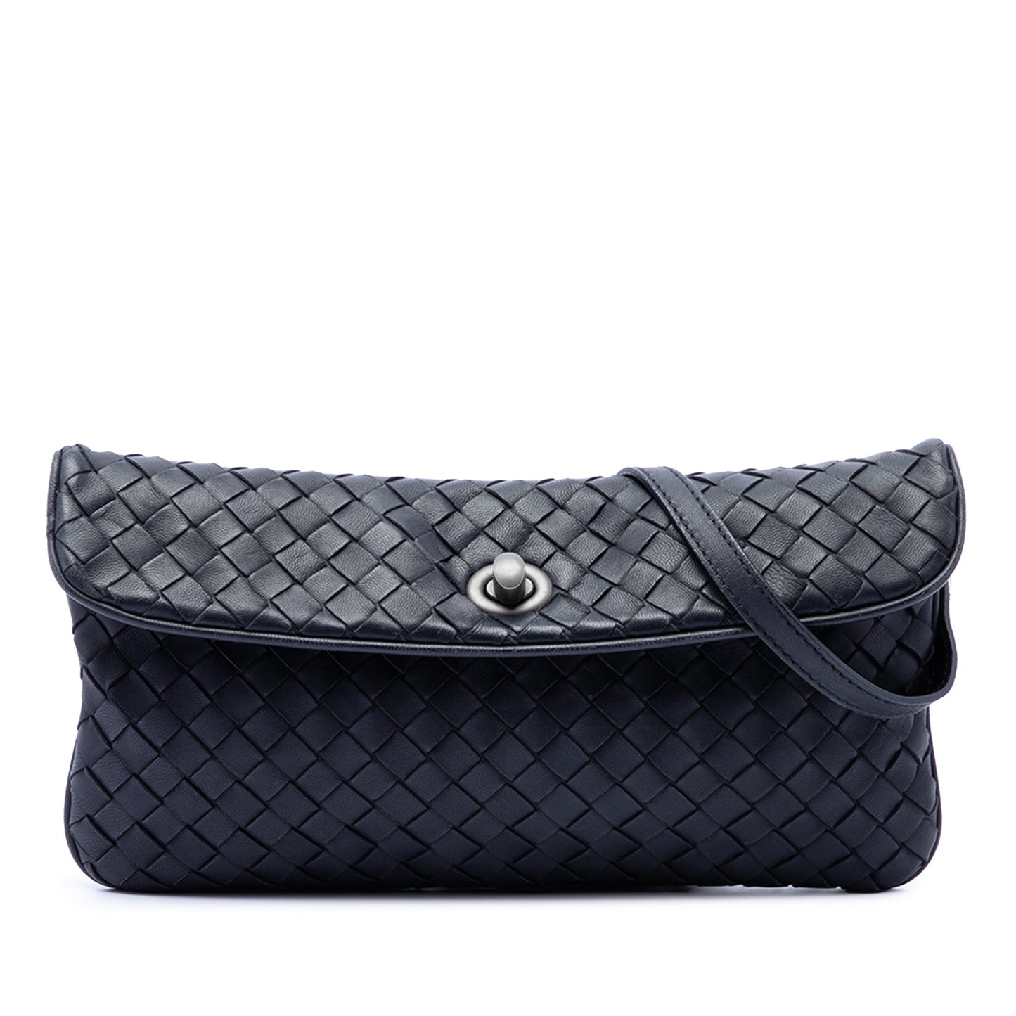Bottega Veneta Mini Nappa Intrecciato Turn Lock Crossbody