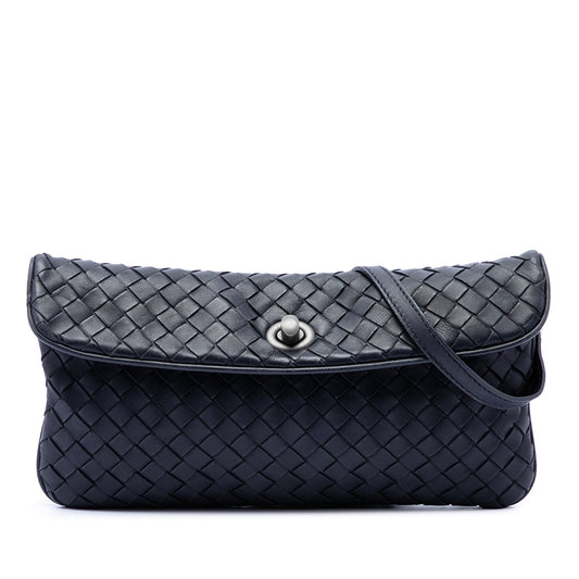 Bottega Veneta Mini Nappa Intrecciato Turn Lock Crossbody