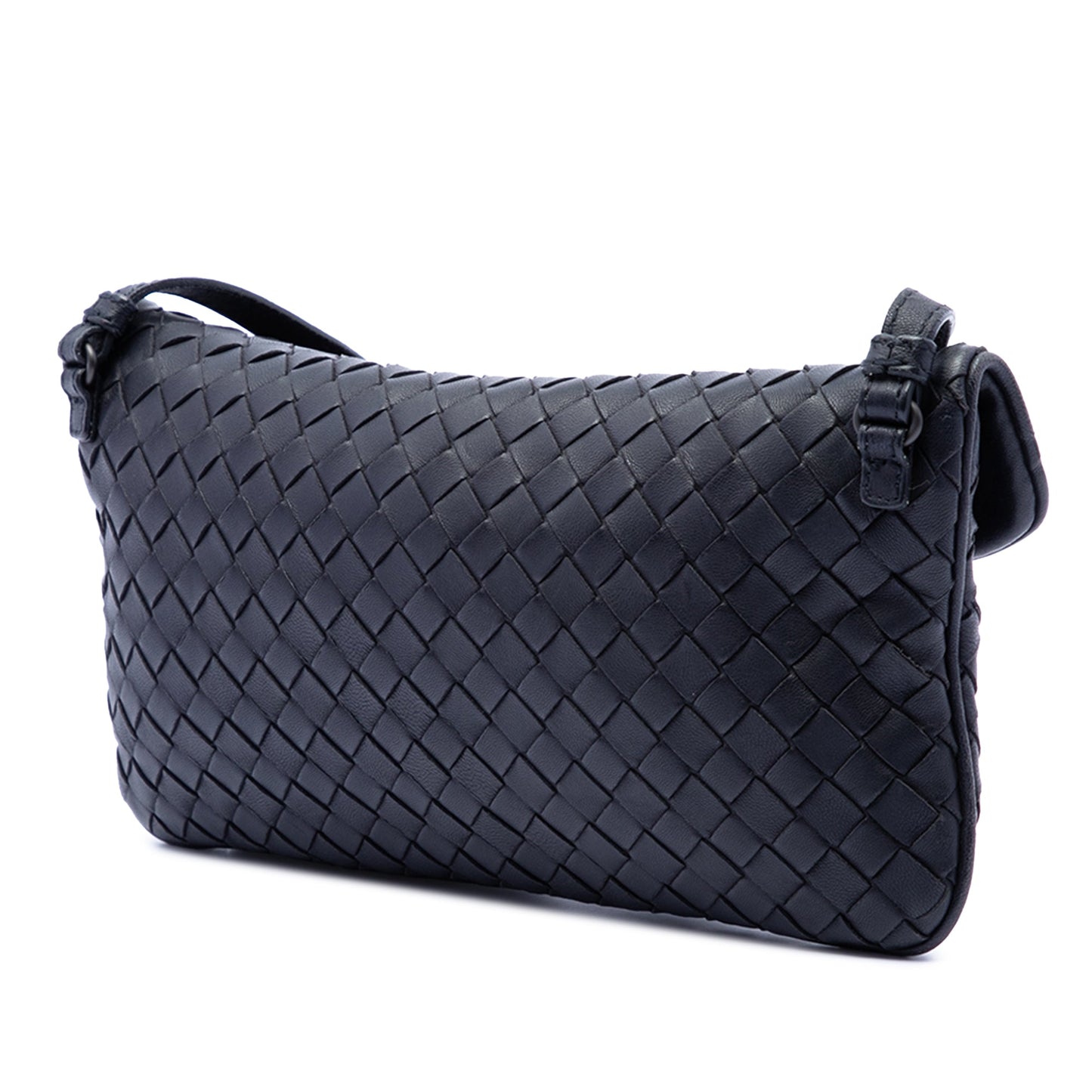 Bottega Veneta Mini Nappa Intrecciato Turn Lock Crossbody