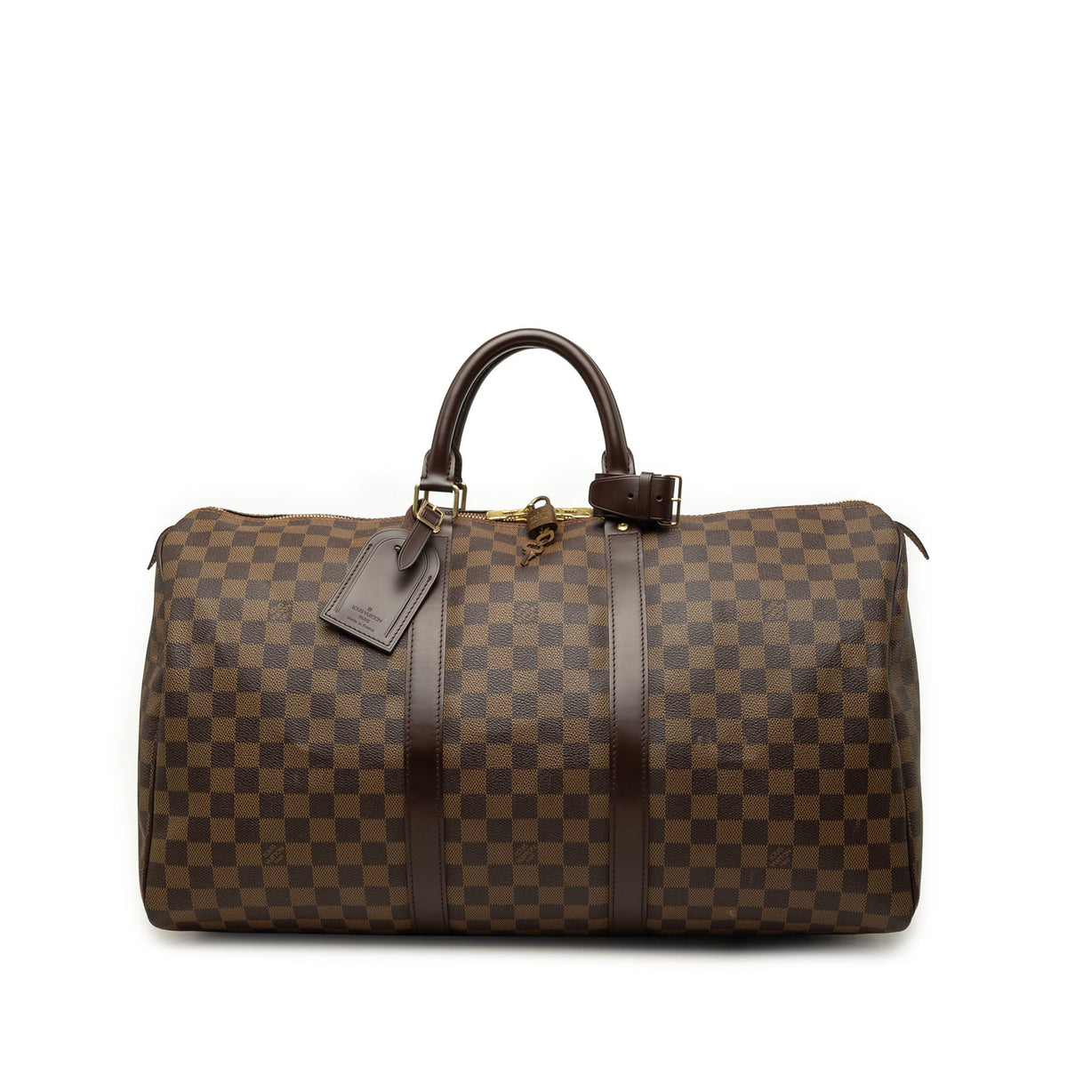 Louis Vuitton Damier Ebene Keepall 50 — Brown