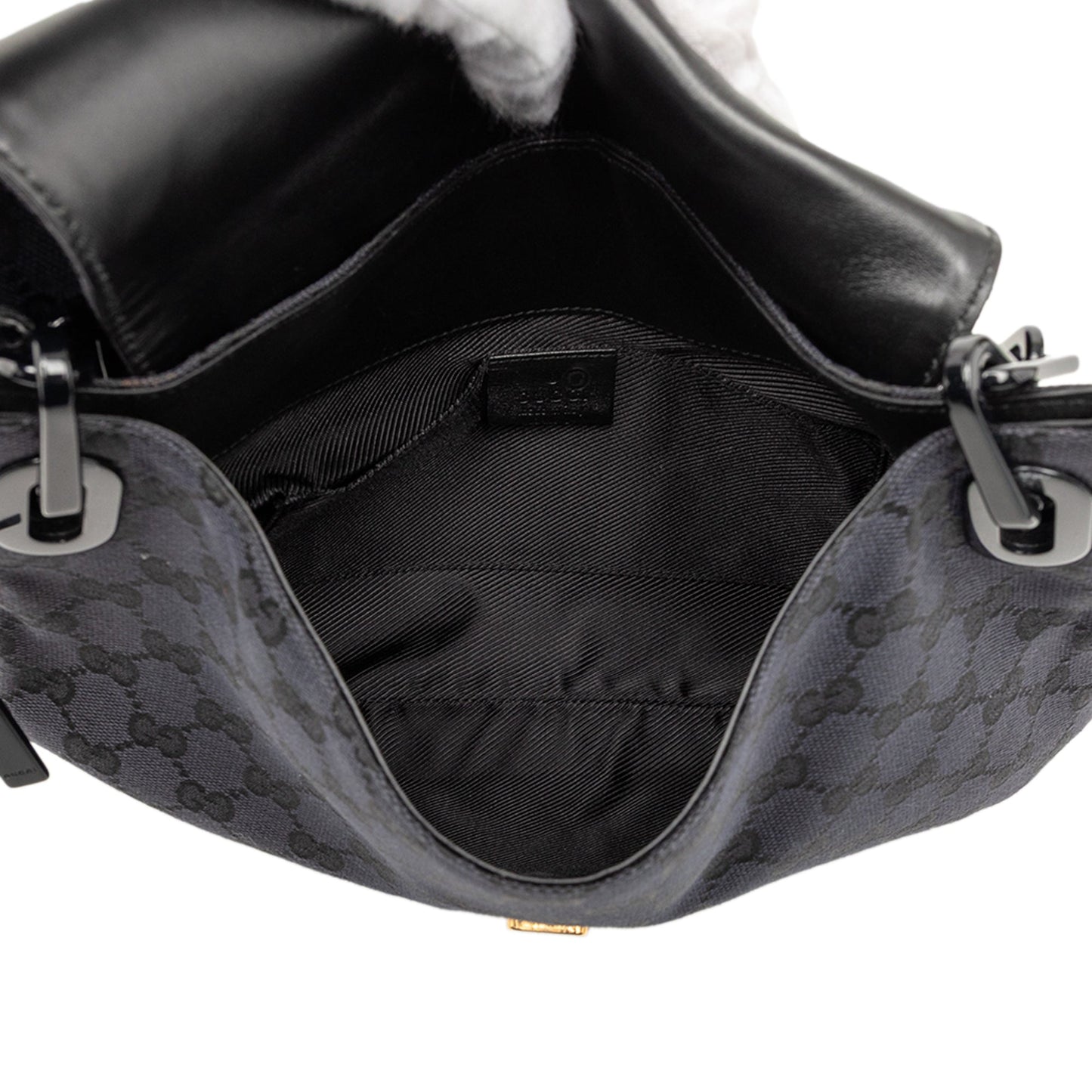 Gucci GG Canvas Resin Chain Flap Shoulder Bag