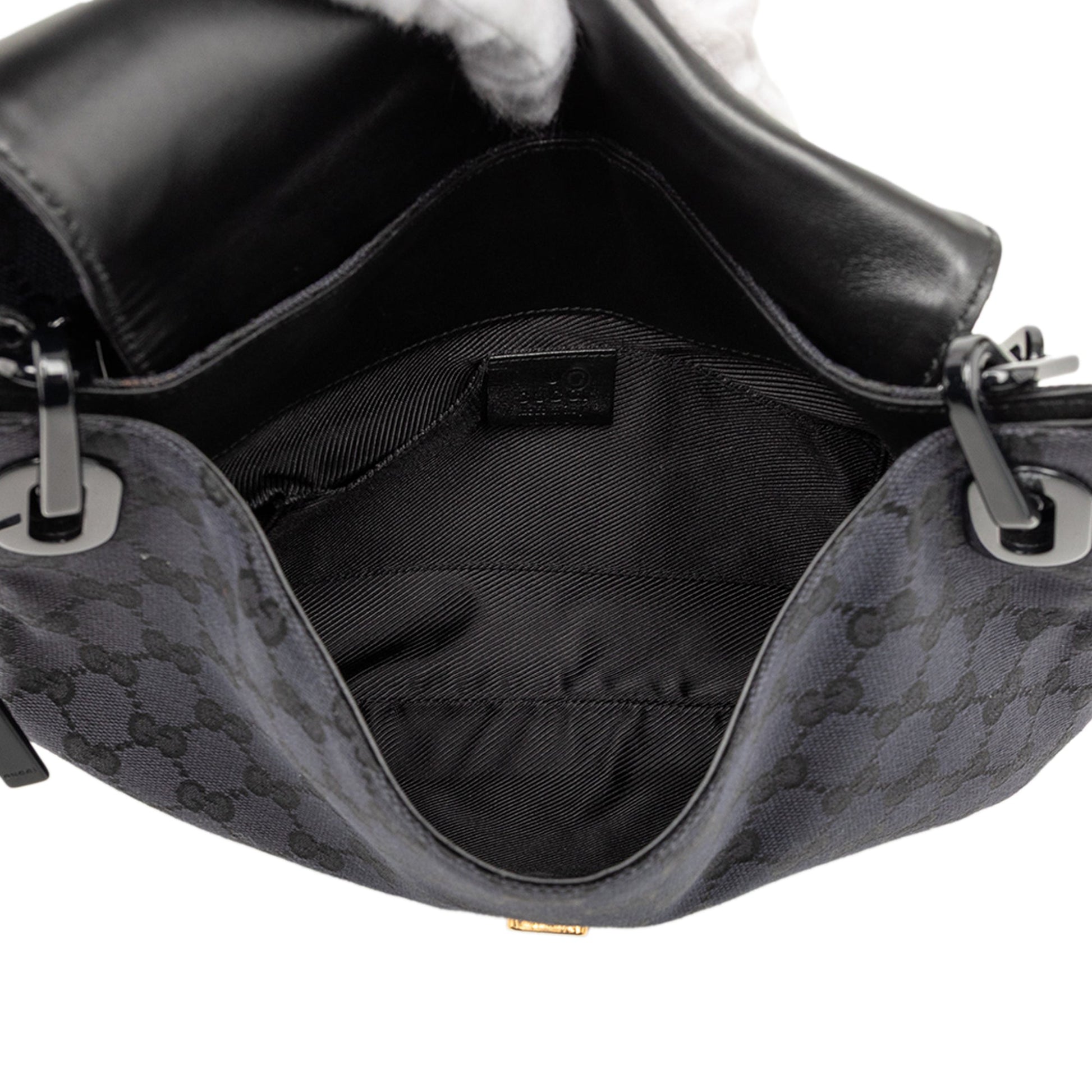 Gucci GG Canvas Resin Chain Flap Shoulder Bag