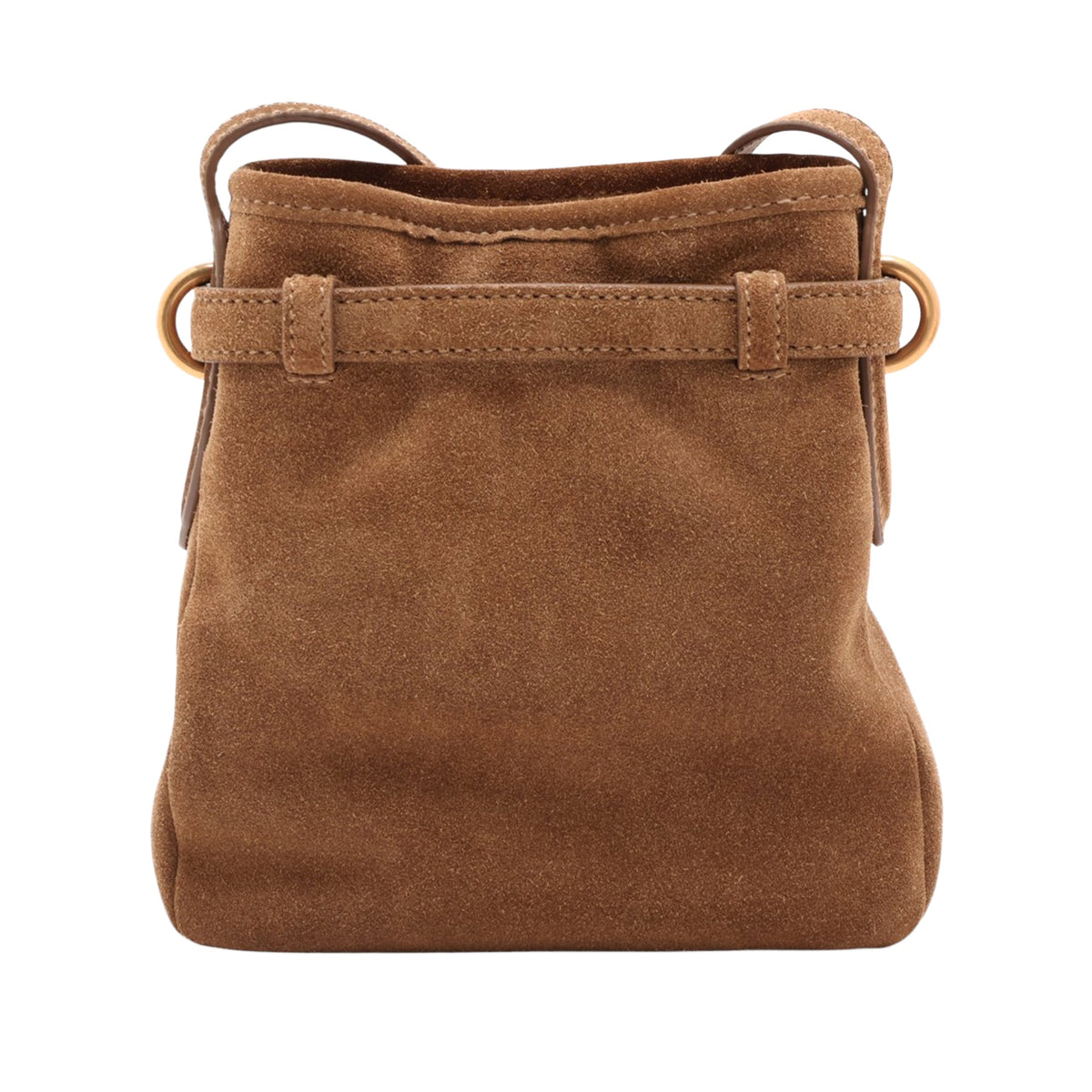 Miu Miu Suede Crossbody — Brown