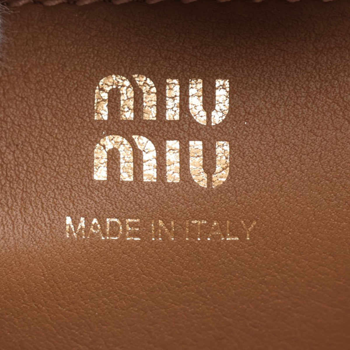 Miu Miu Suede Crossbody — Brown