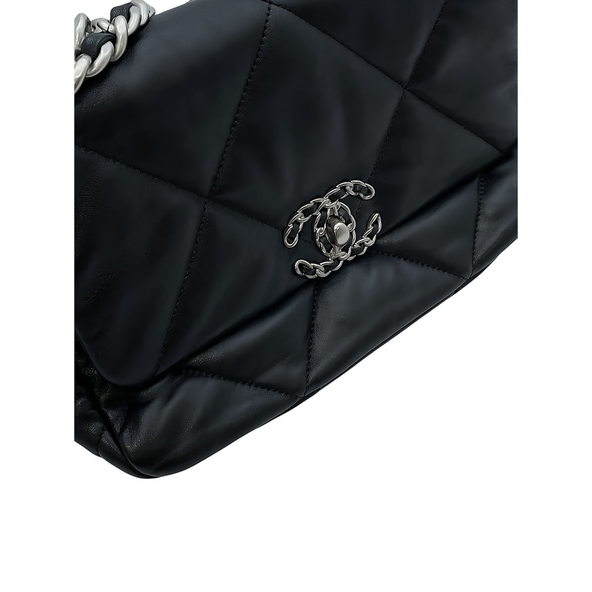 Chanel Medium Lambskin 19 Flap — Black